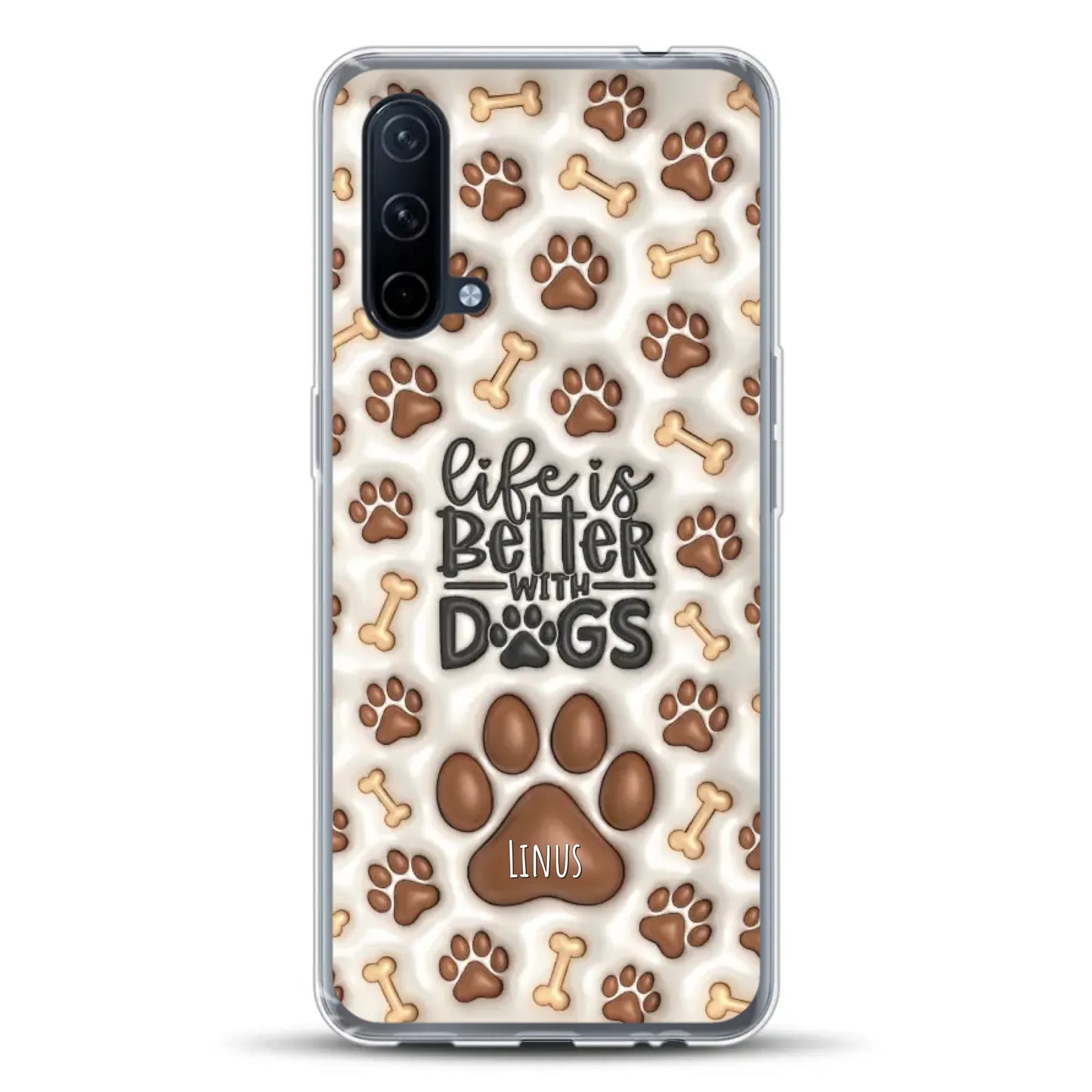 Life is better with Dogs - Individuelle Handyhülle