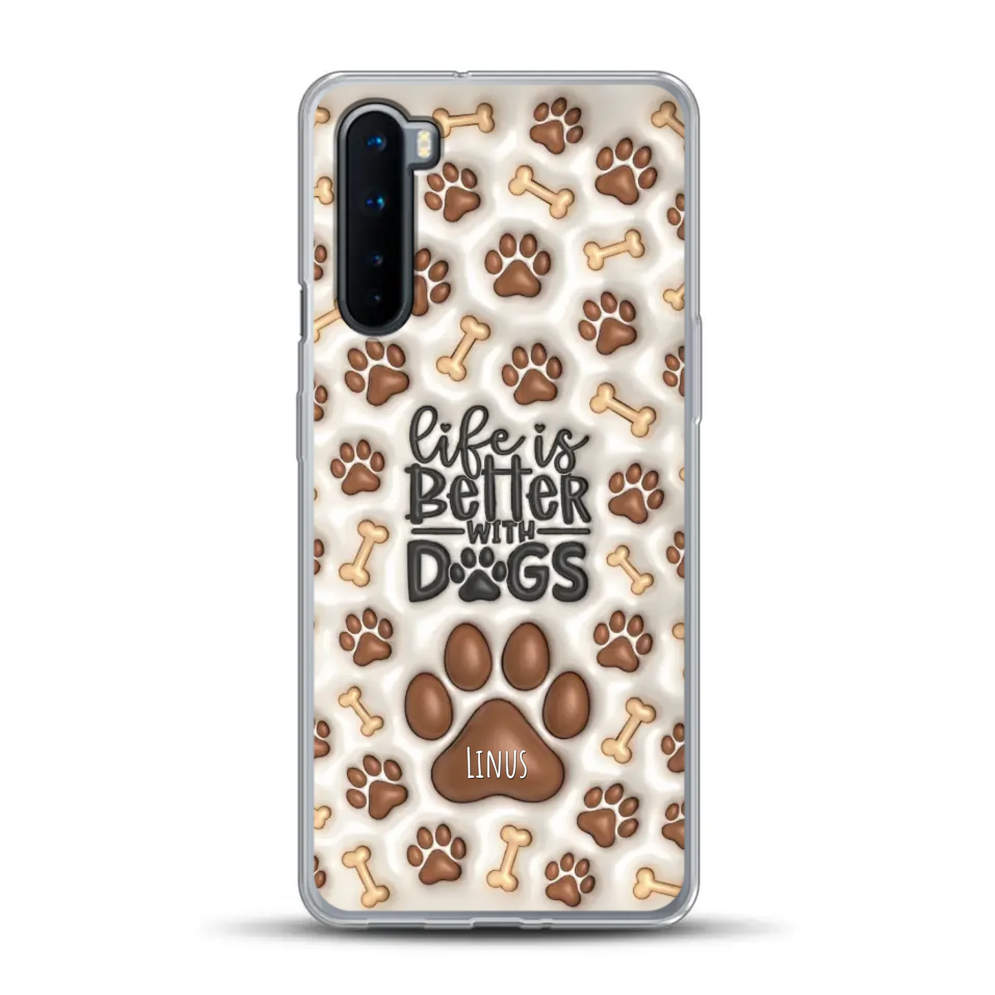 Life is better with Dogs - Individuelle Handyhülle
