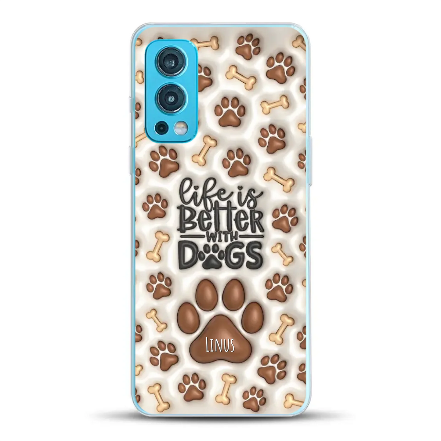 Life is better with Dogs - Individuelle Handyhülle