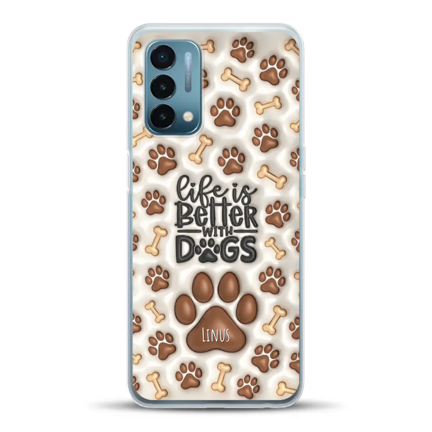 Life is better with Dogs - Individuelle Handyhülle