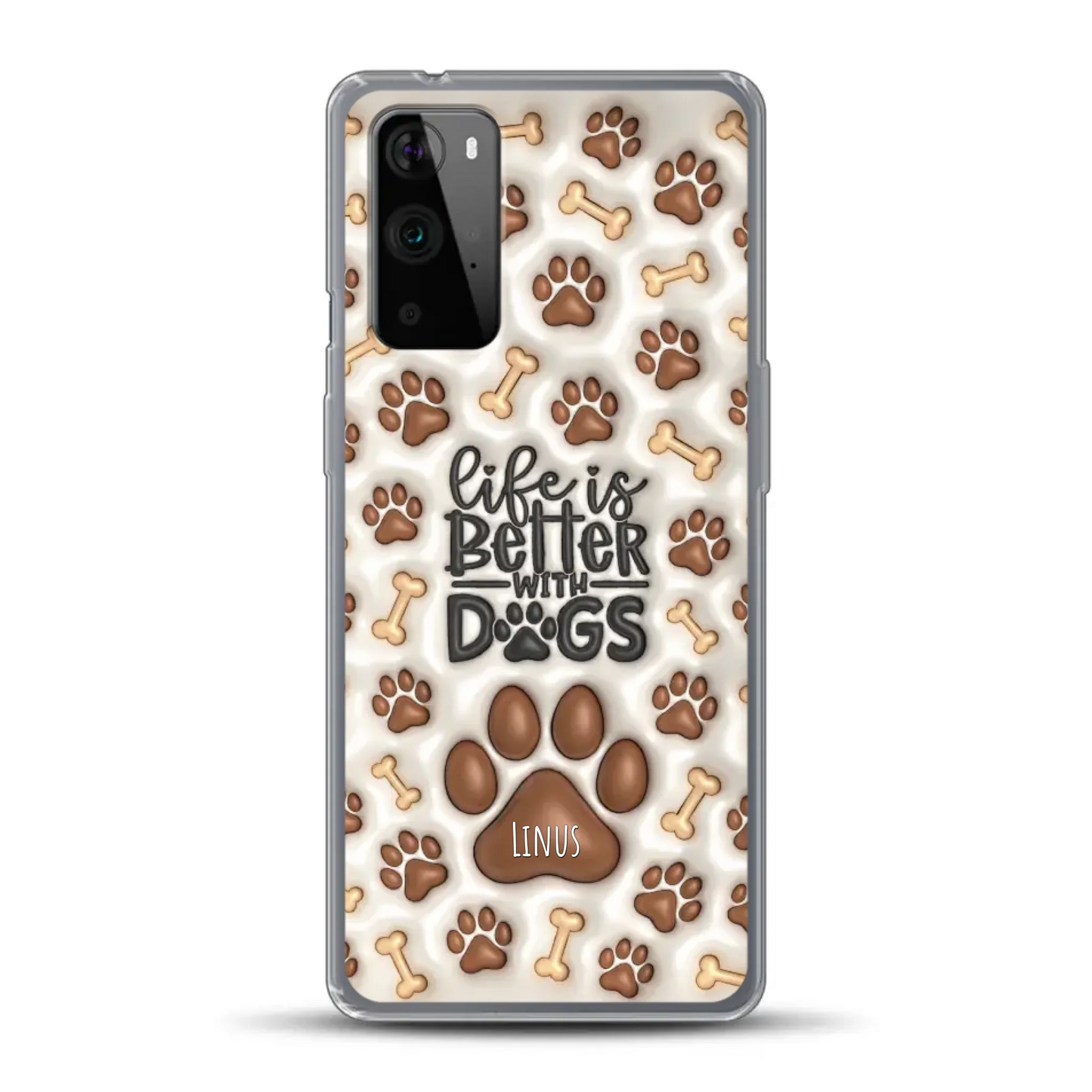 Life is better with Dogs - Individuelle Handyhülle