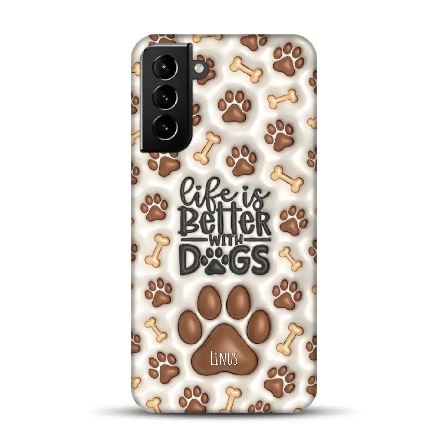 Life is better with Dogs - Individuelle Premium Hülle für Samsung