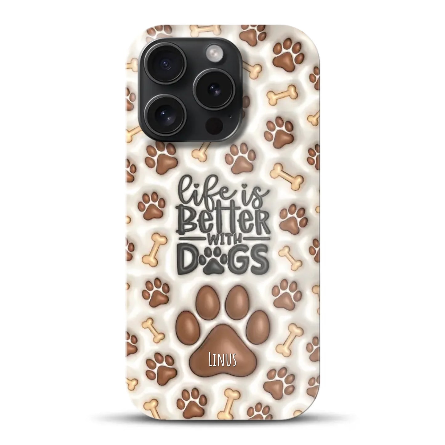 Life is better with Dogs - Individuelle Hardcase Hülle für iPhone