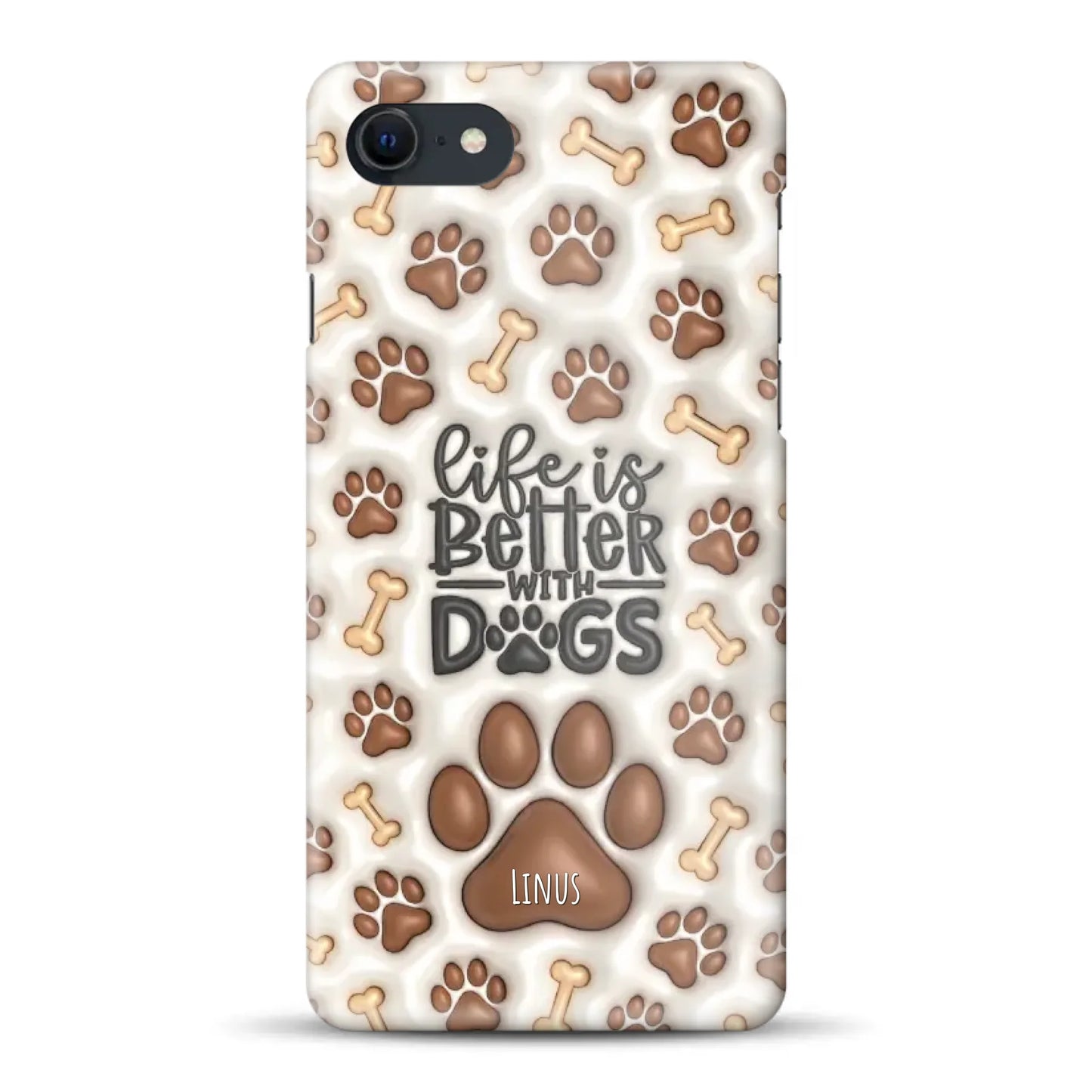 Life is better with Dogs - Individuelle Hardcase Hülle für iPhone