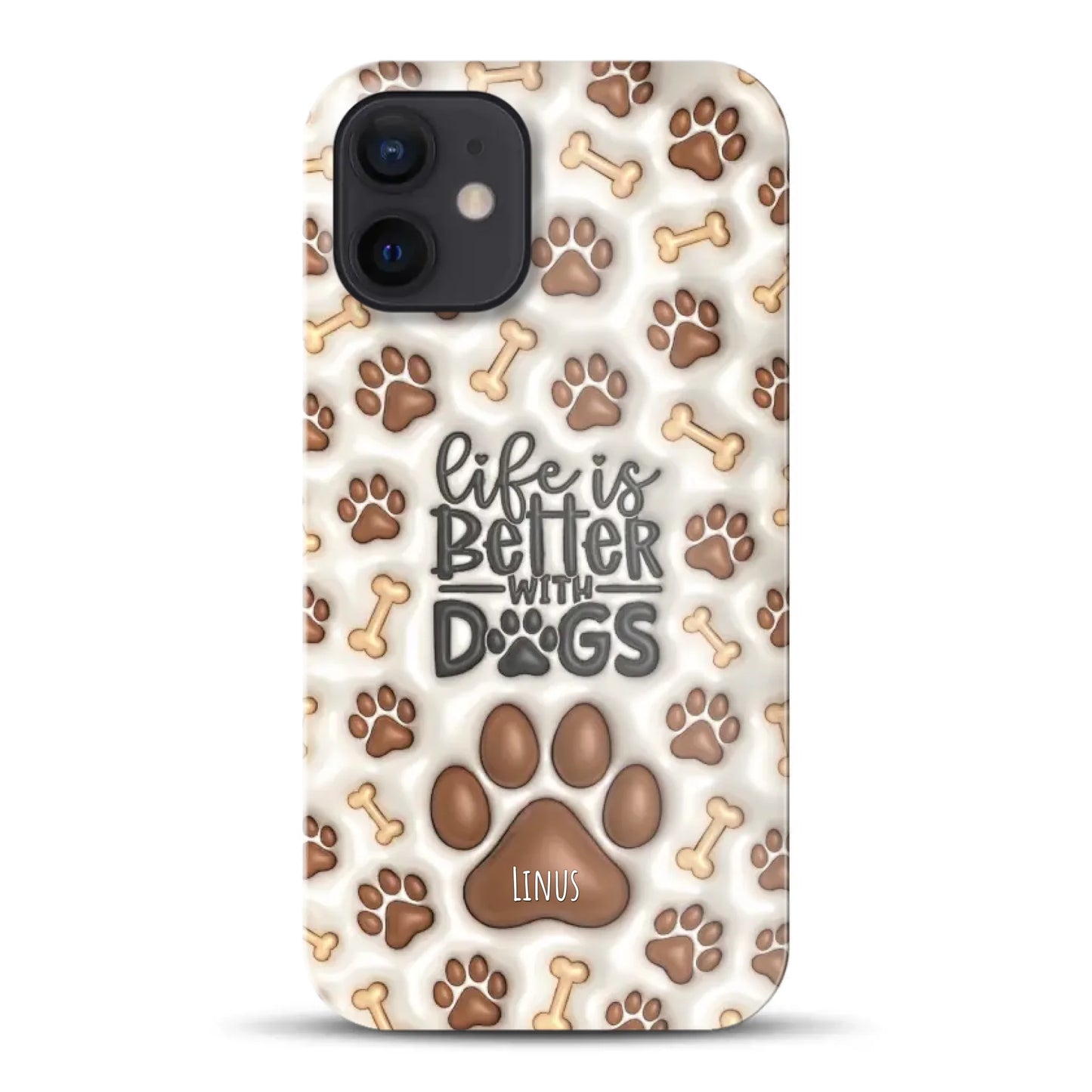 Life is better with Dogs - Individuelle Hardcase Hülle für iPhone