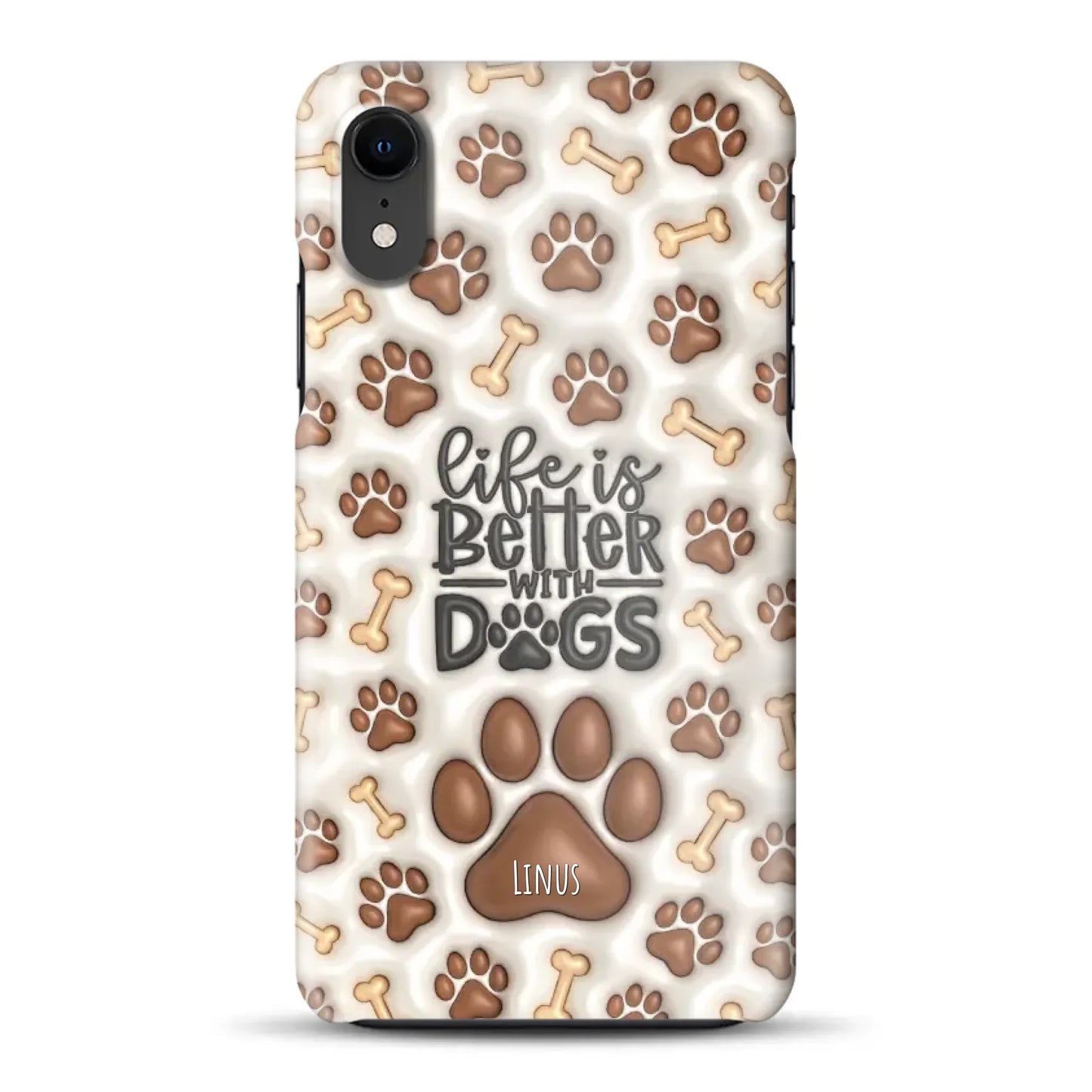 Life is better with Dogs - Individuelle Hardcase Hülle für iPhone