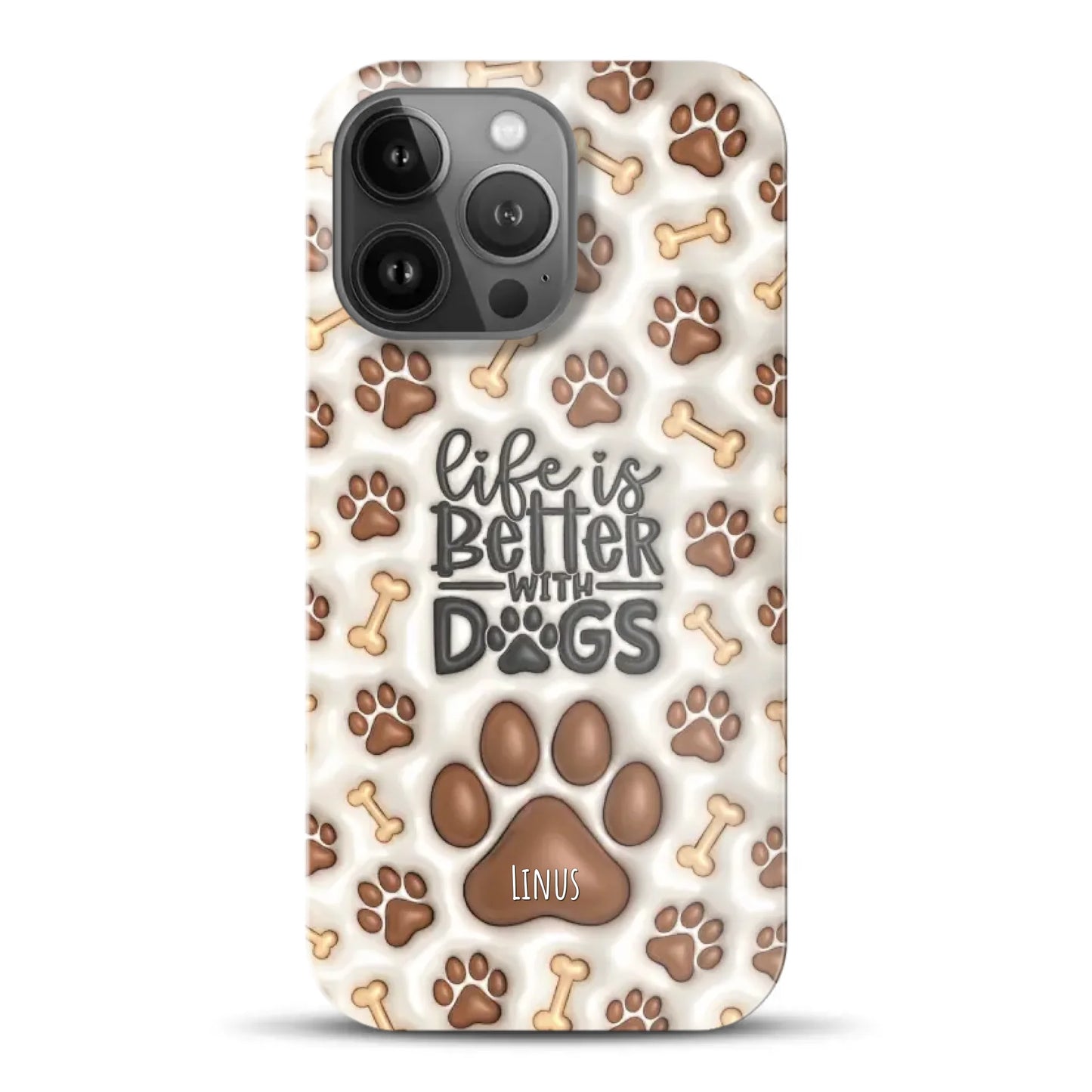 Life is better with Dogs - Individuelle Hardcase Hülle für iPhone