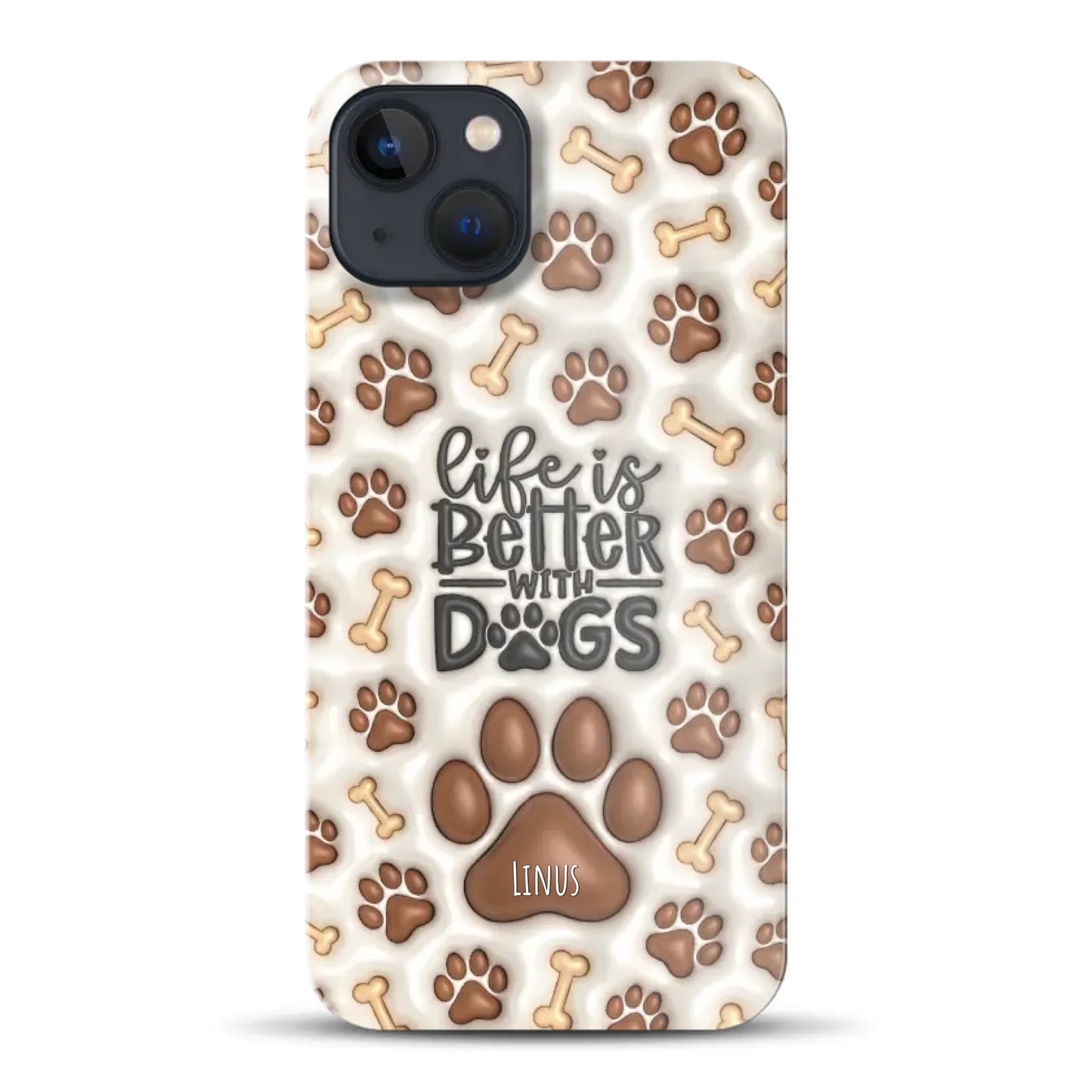 Life is better with Dogs - Individuelle Hardcase Hülle für iPhone