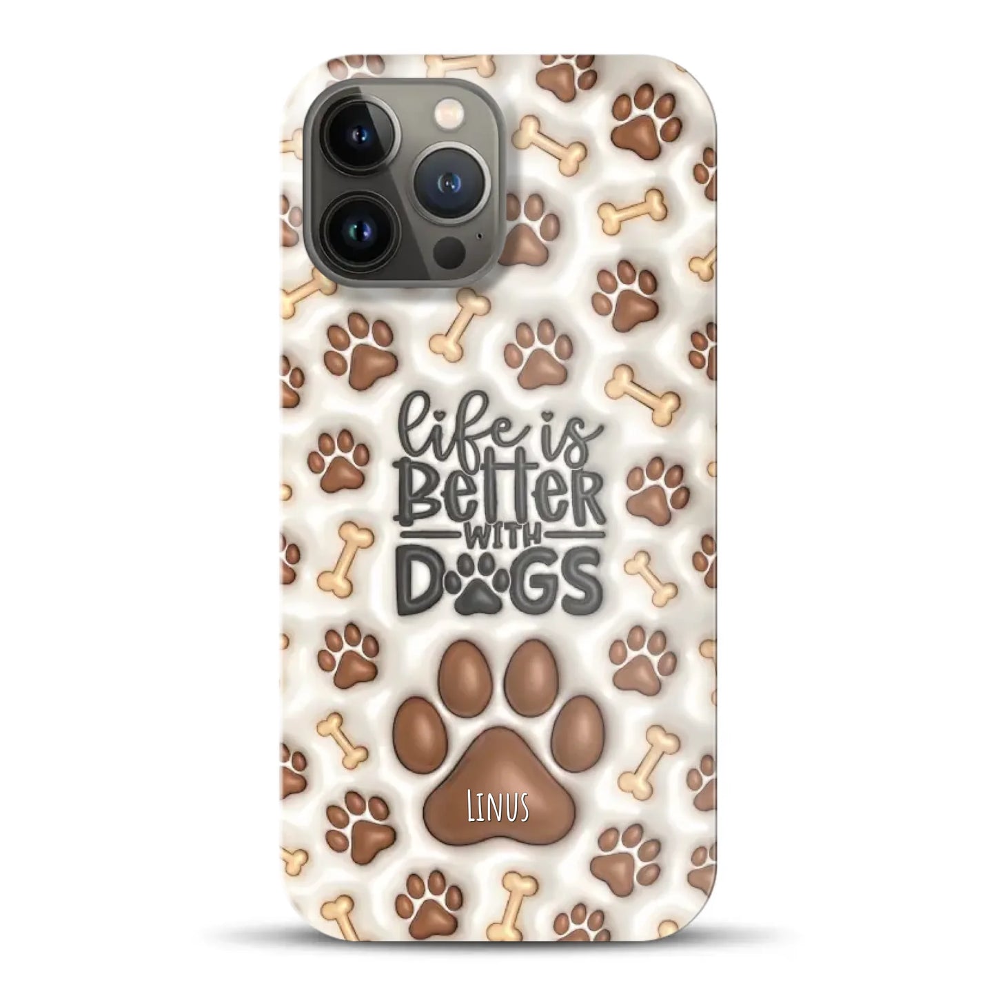 Life is better with Dogs - Individuelle Hardcase Hülle für iPhone