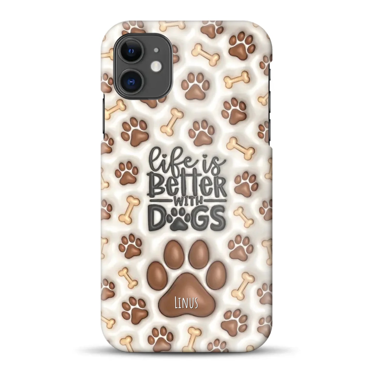 Life is better with Dogs - Individuelle Hardcase Hülle für iPhone