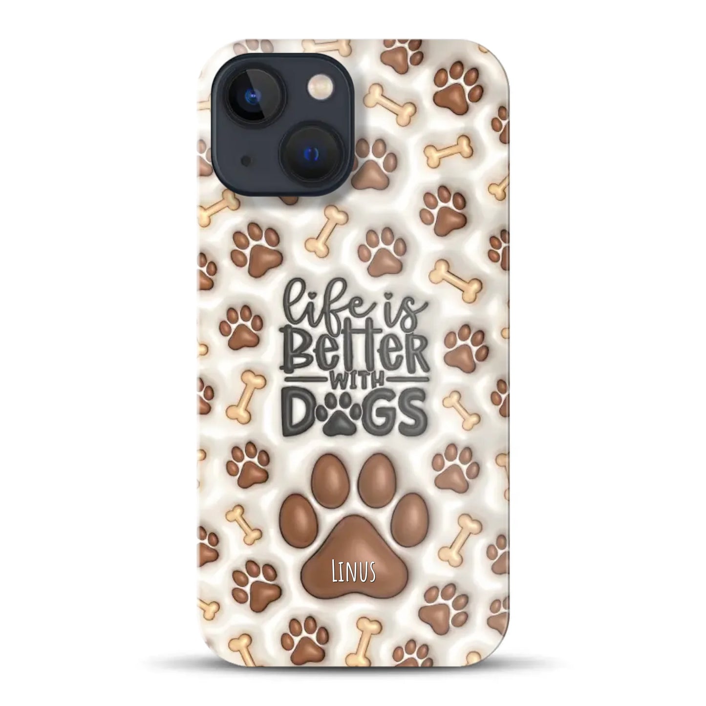 Life is better with Dogs - Individuelle Hardcase Hülle für iPhone
