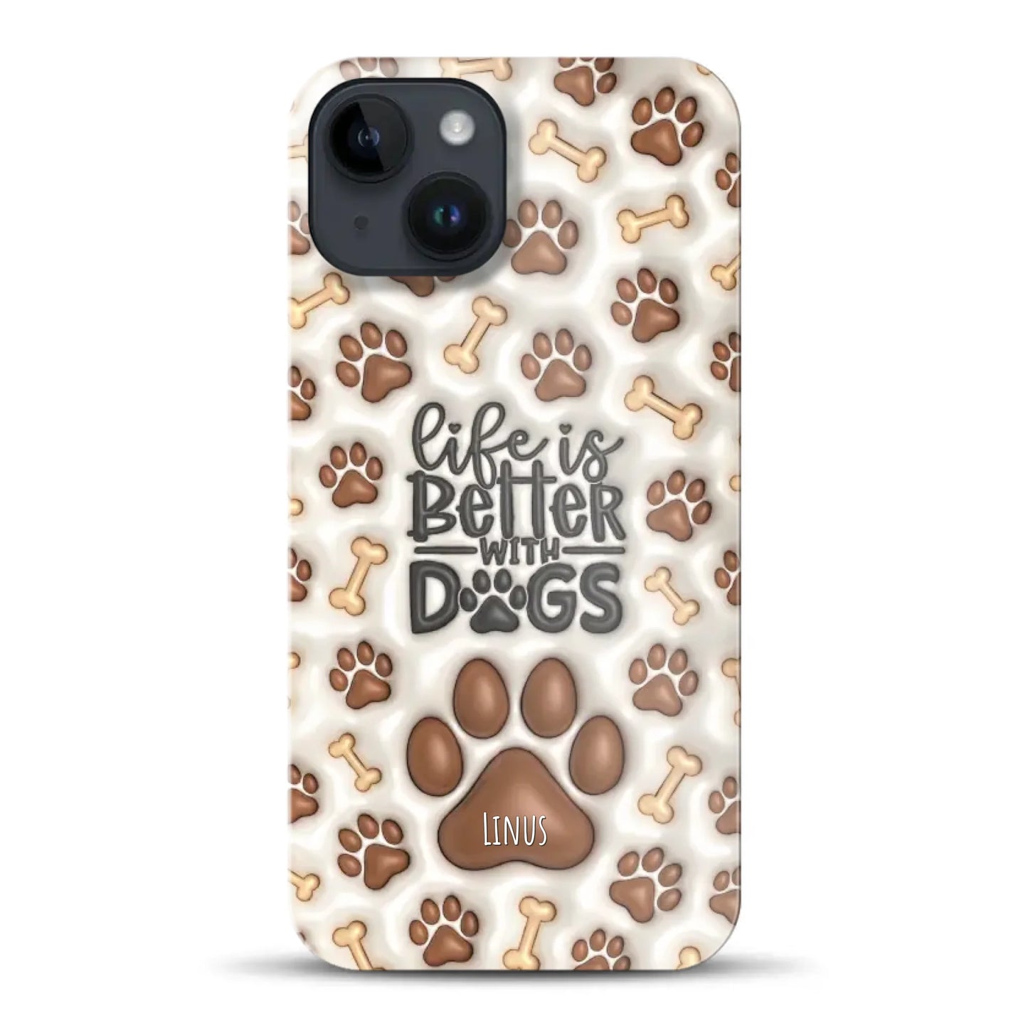 Life is better with Dogs - Individuelle Hardcase Hülle für iPhone