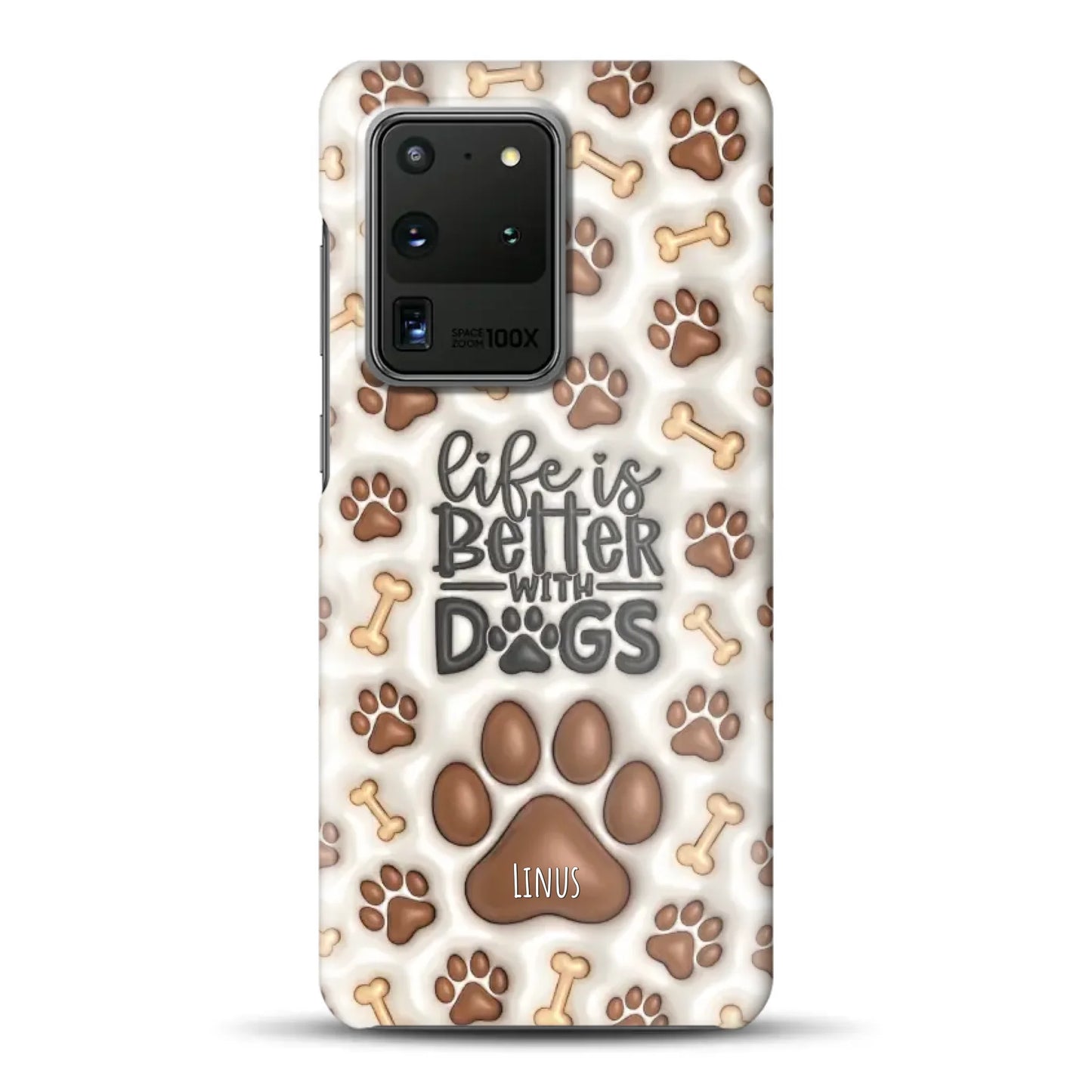 Life is better with Dogs - Individuelle Hardcase Hülle für Samsung