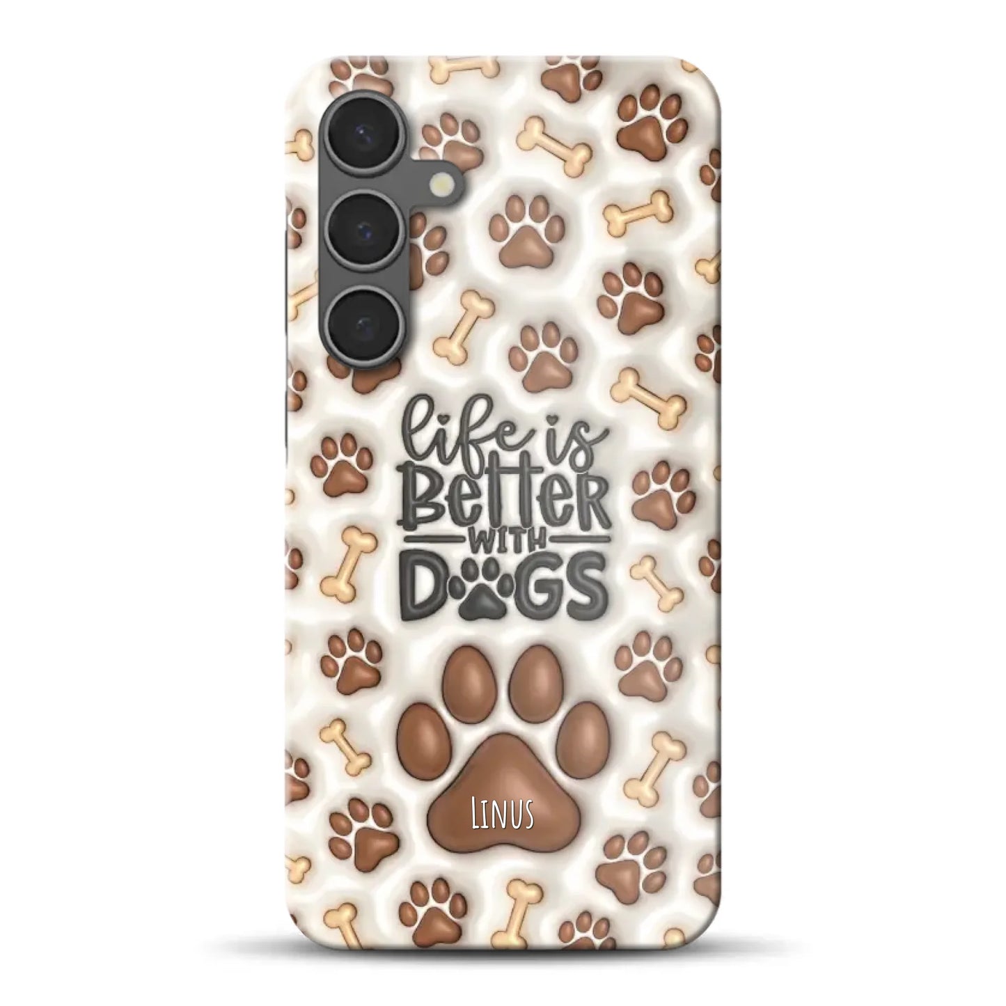 Life is better with Dogs - Individuelle Hardcase Hülle für Samsung