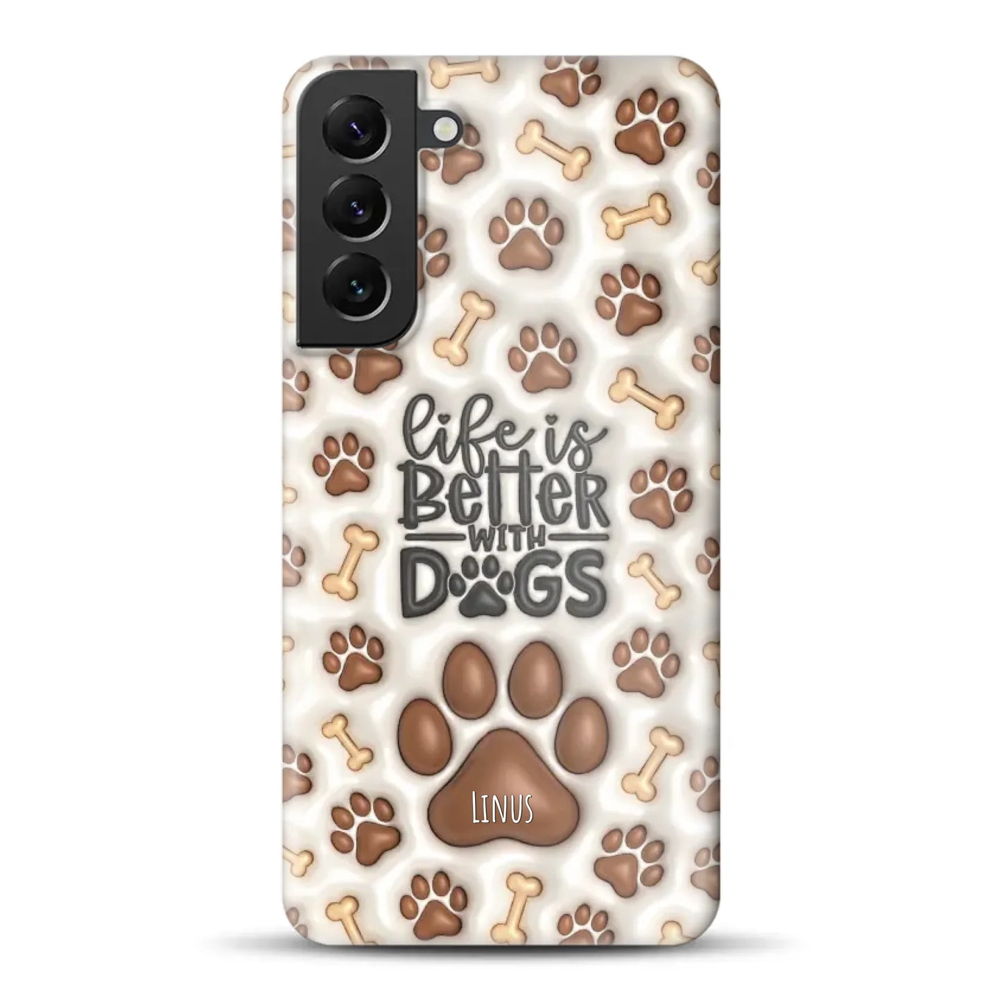 Life is better with Dogs - Individuelle Hardcase Hülle für Samsung