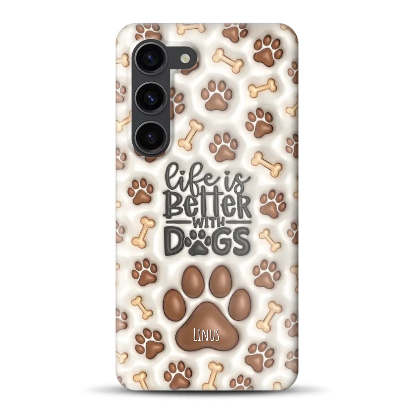 Life is better with Dogs - Individuelle Hardcase Hülle für Samsung