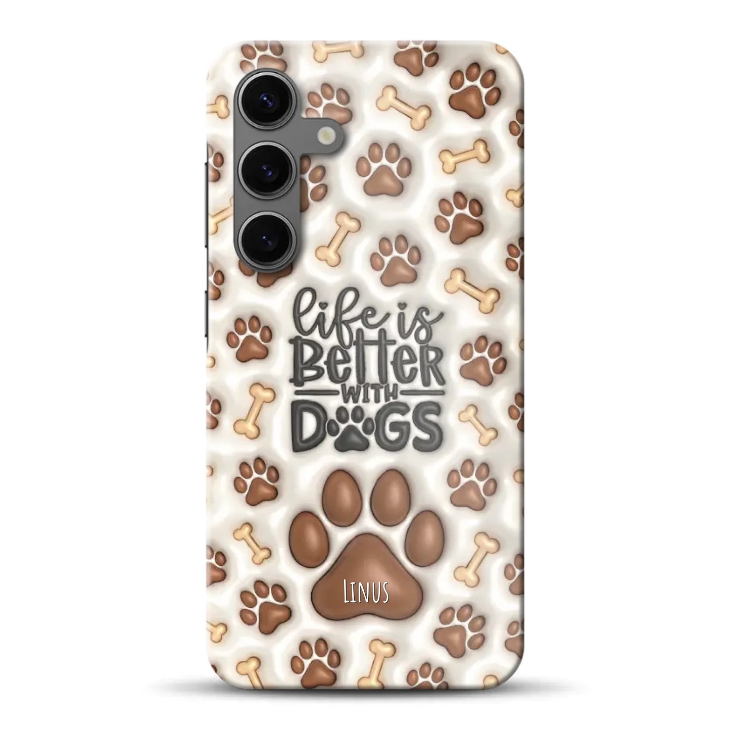 Life is better with Dogs - Individuelle Hardcase Hülle für Samsung