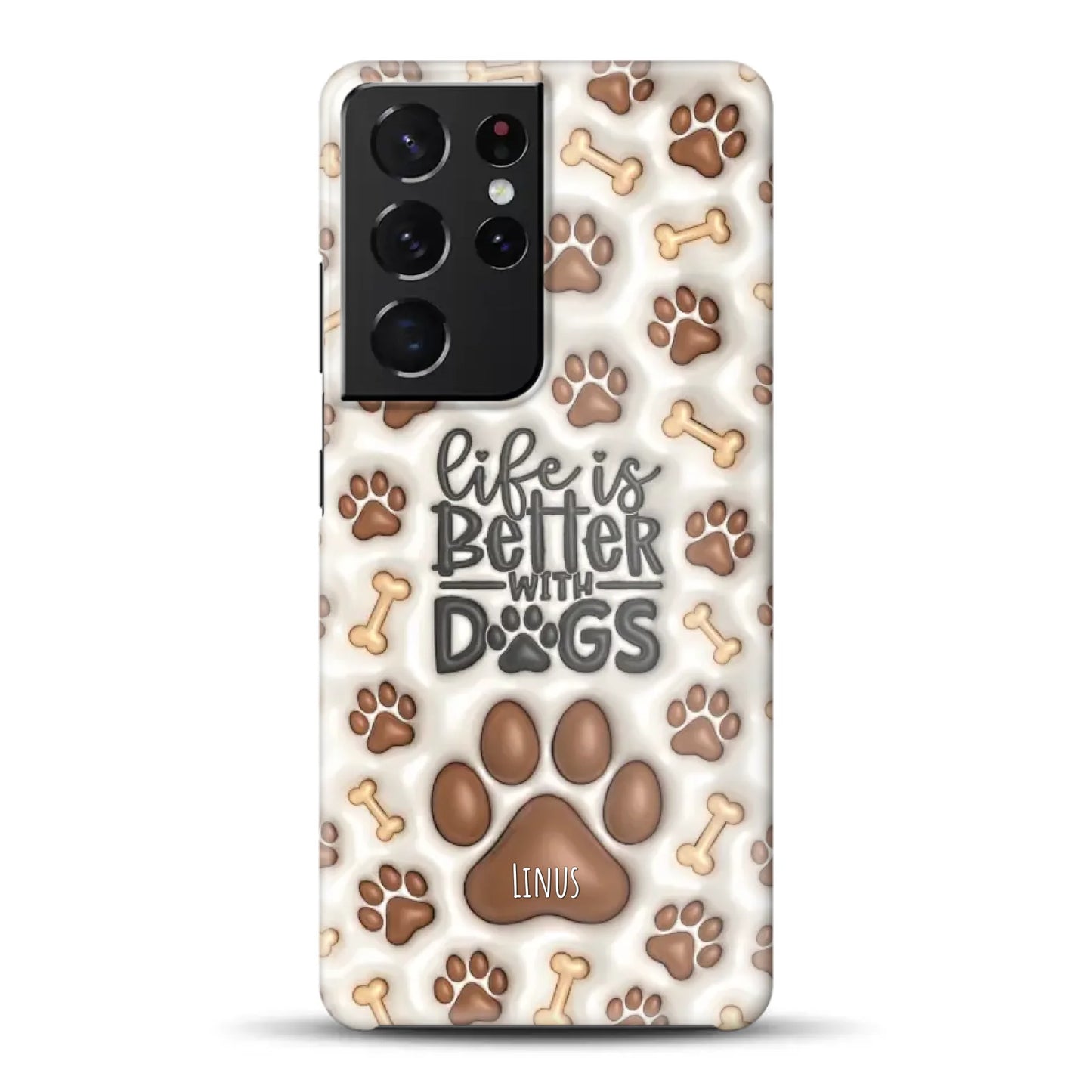 Life is better with Dogs - Individuelle Hardcase Hülle für Samsung