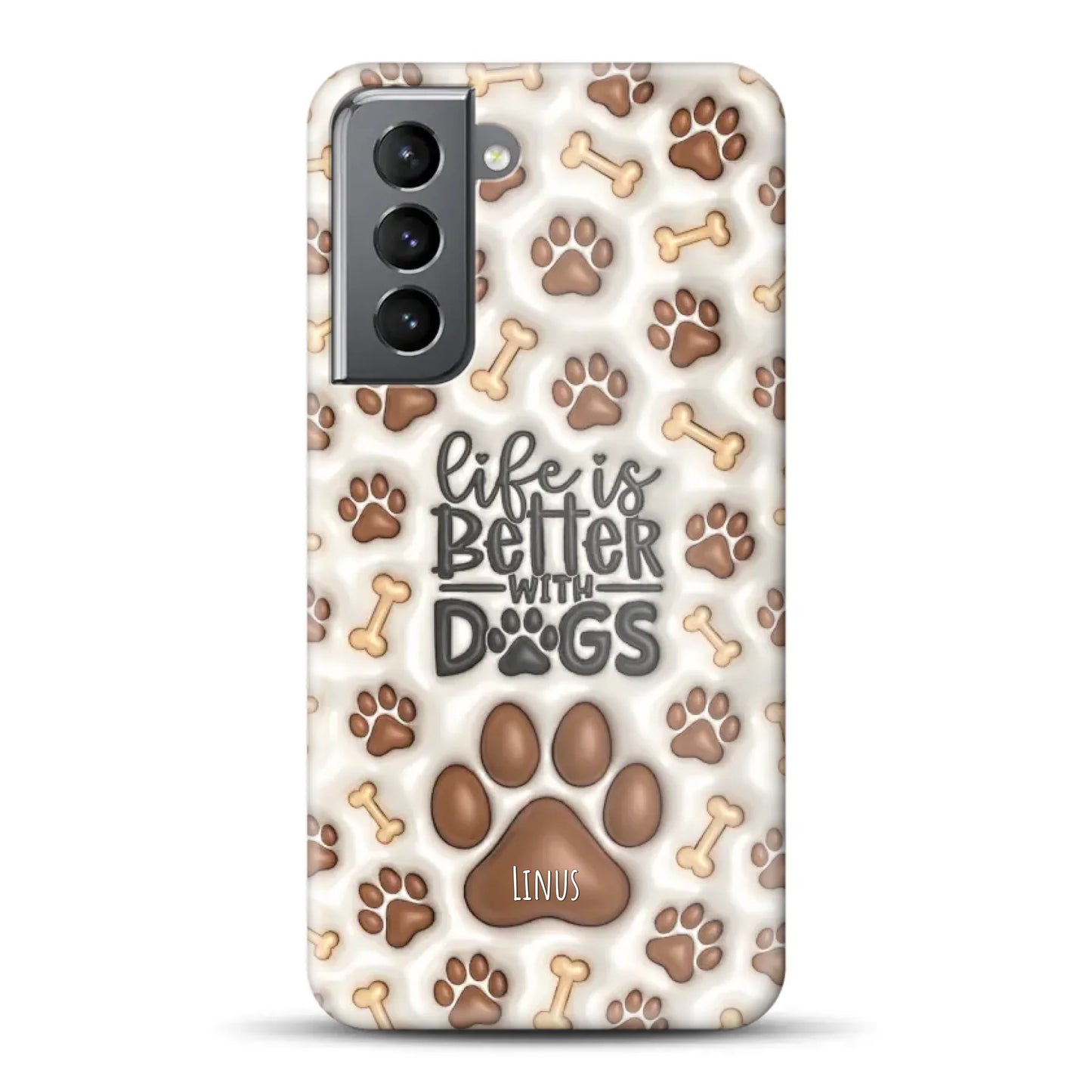 Life is better with Dogs - Individuelle Hardcase Hülle für Samsung