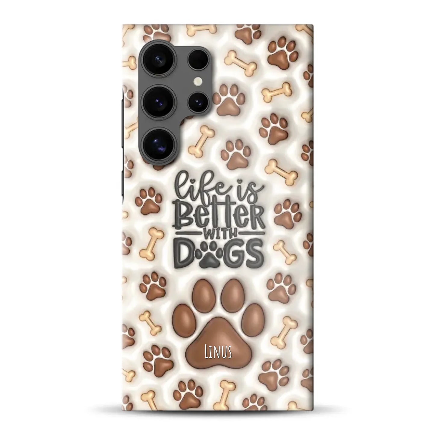 Life is better with Dogs - Individuelle Hardcase Hülle für Samsung