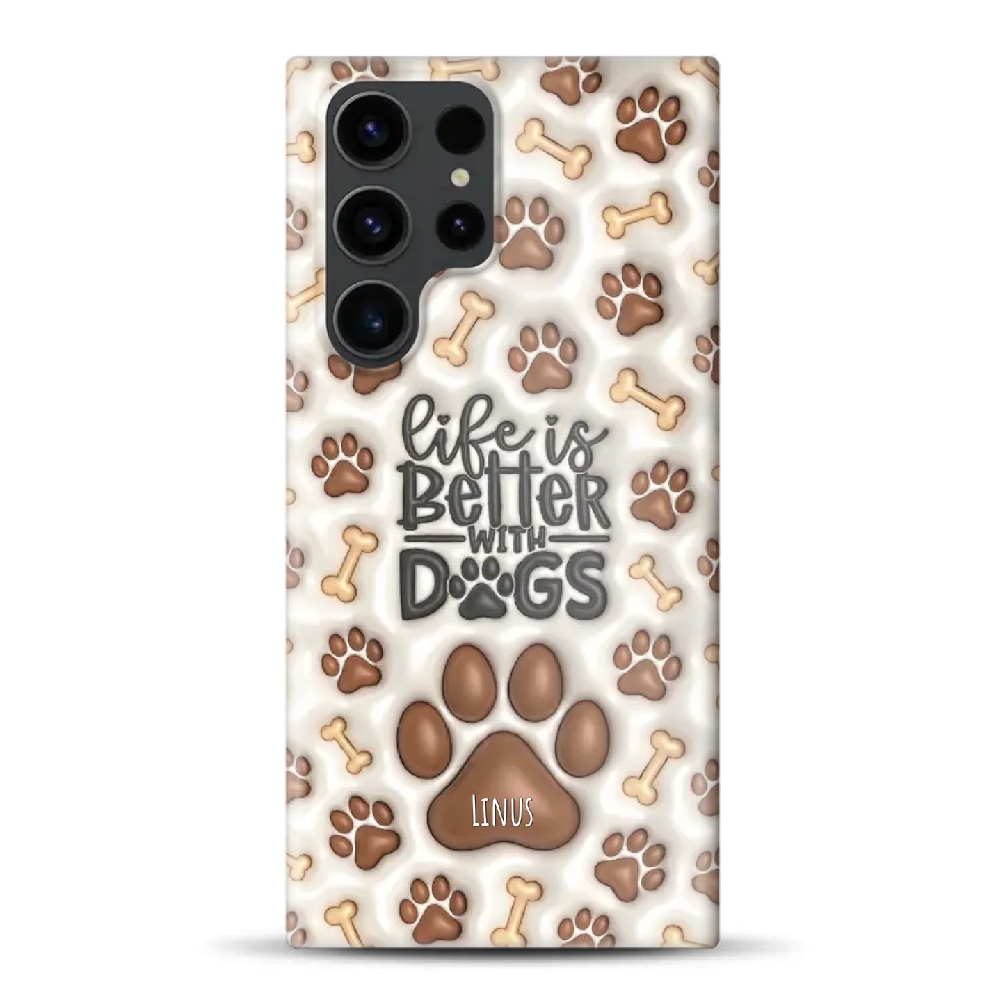 Life is better with Dogs - Individuelle Hardcase Hülle für Samsung