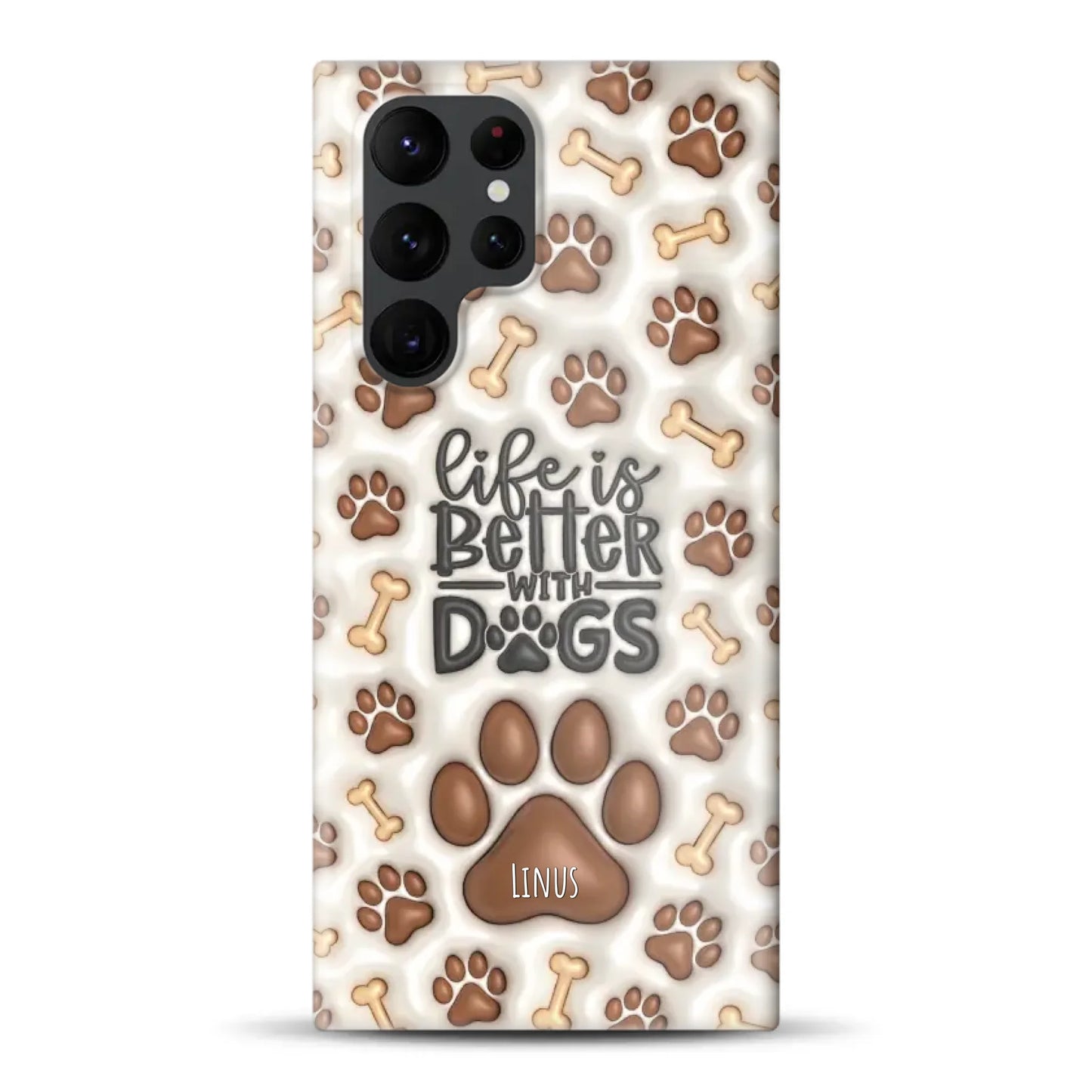 Life is better with Dogs - Individuelle Hardcase Hülle für Samsung