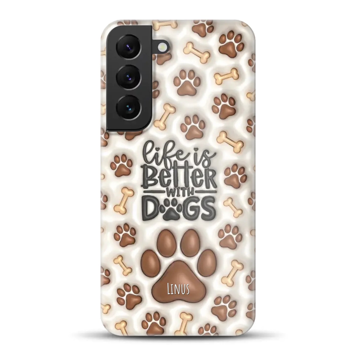Life is better with Dogs - Individuelle Hardcase Hülle für Samsung