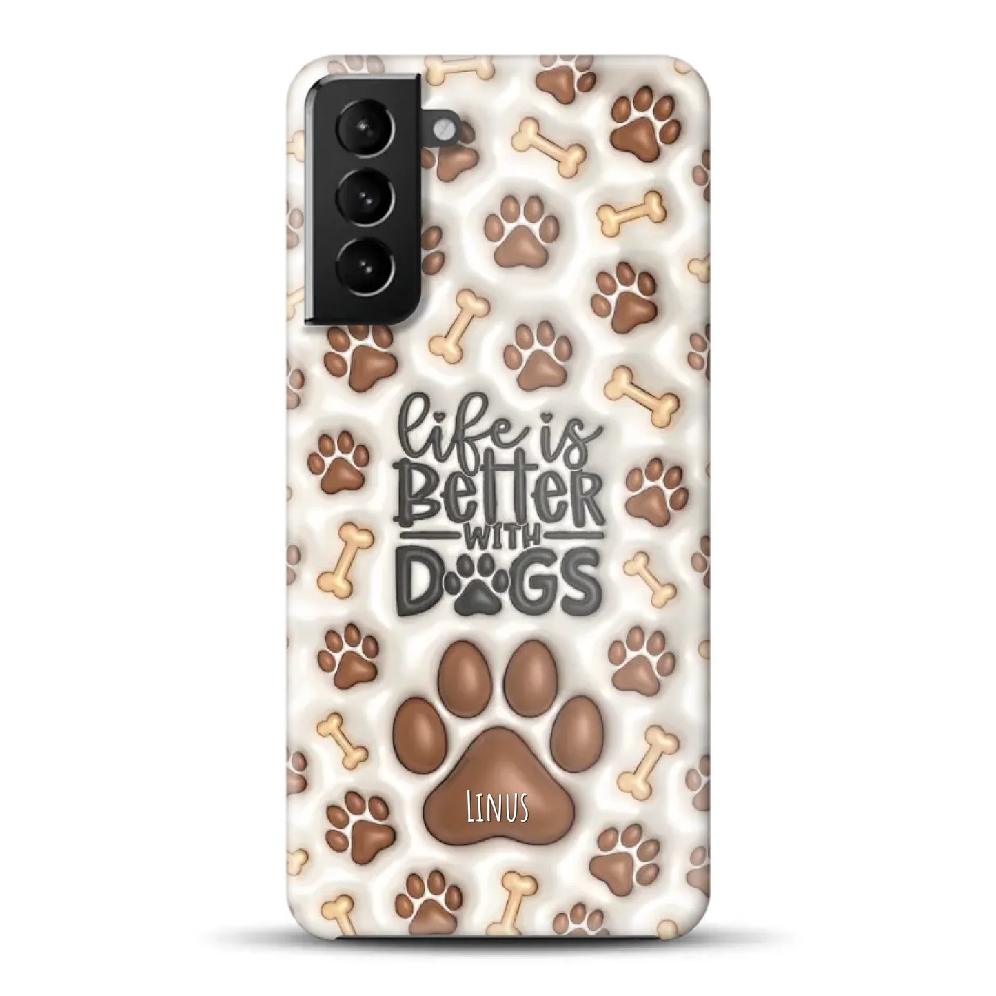 Life is better with Dogs - Individuelle Hardcase Hülle für Samsung