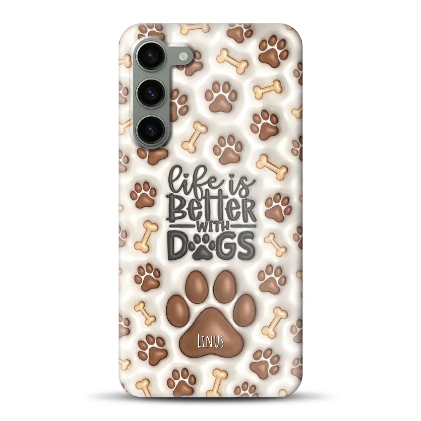 Life is better with Dogs - Individuelle Hardcase Hülle für Samsung