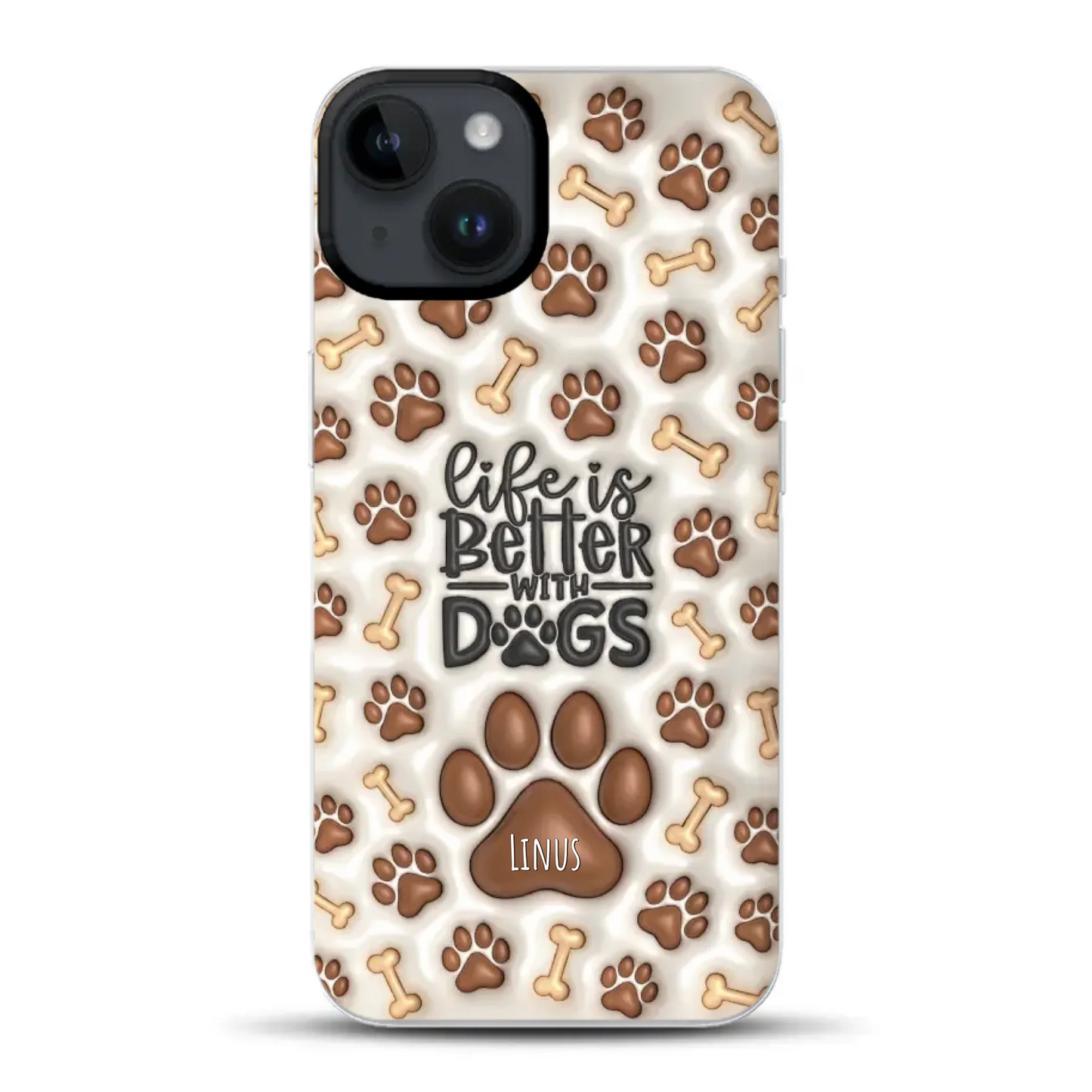 Life is better with Dogs - Individuelle Hybrid Hülle mit MagSafe