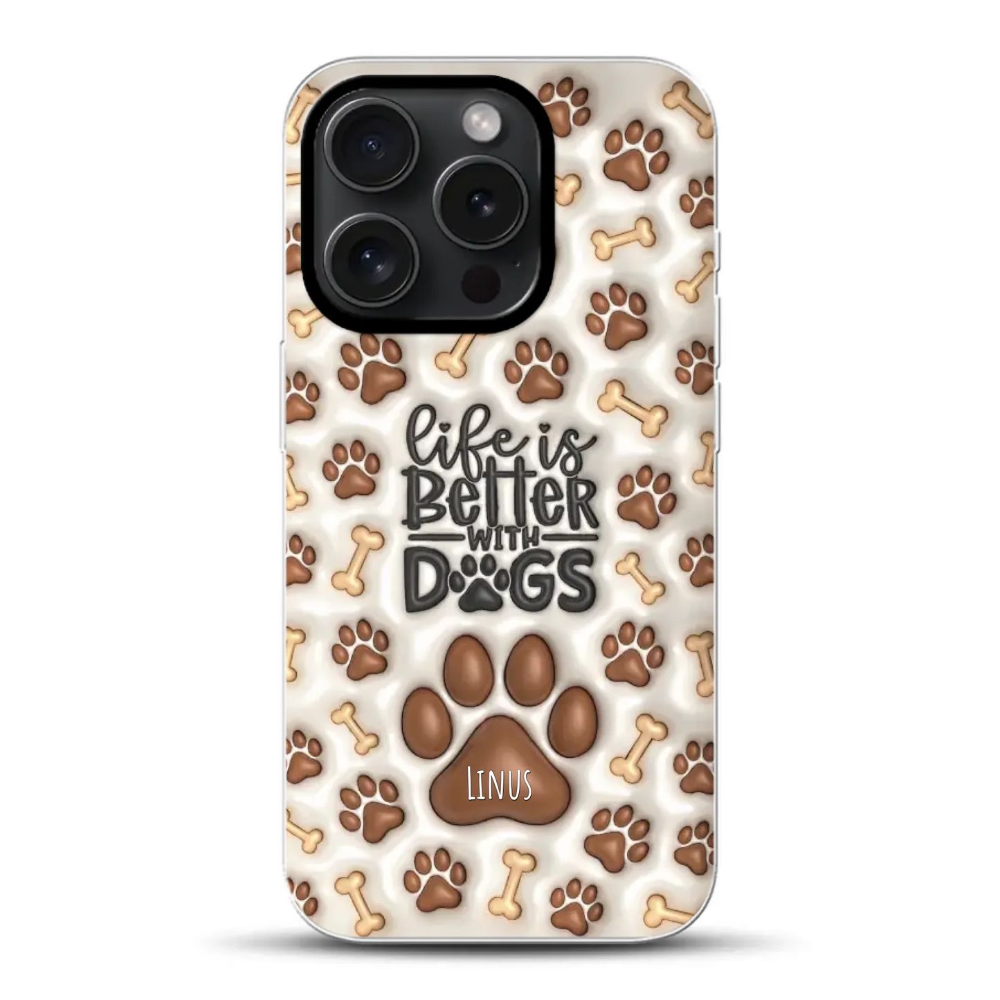 Life is better with Dogs - Individuelle Hybrid Hülle mit MagSafe