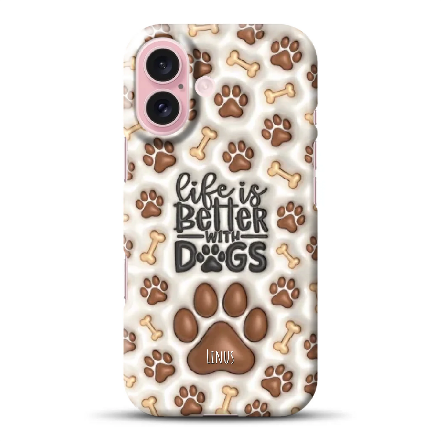 Life is better with Dogs - Individuelle Hardcase Hülle für iPhone