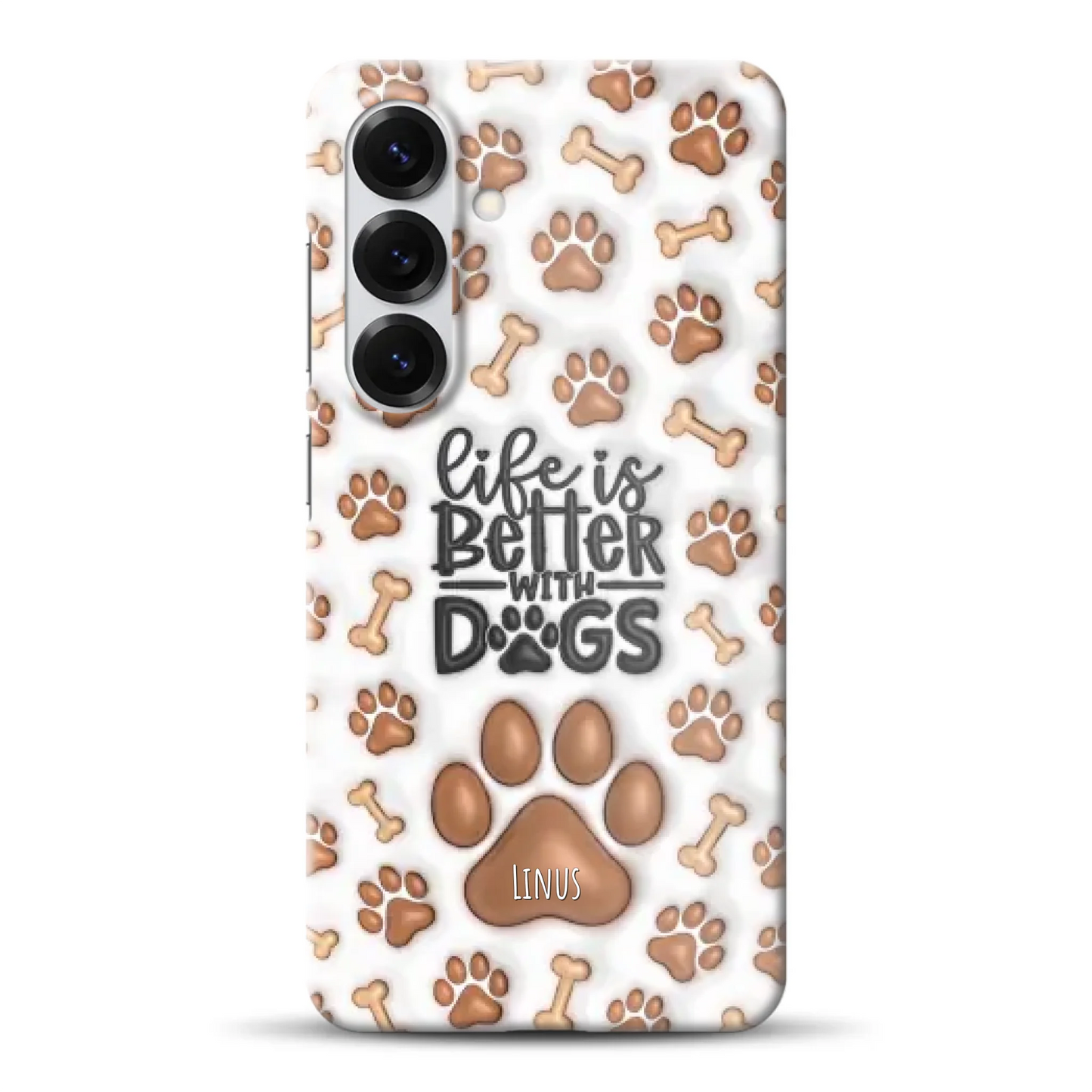Life is better with Dogs - Individuelle Hardcase Hülle für Samsung