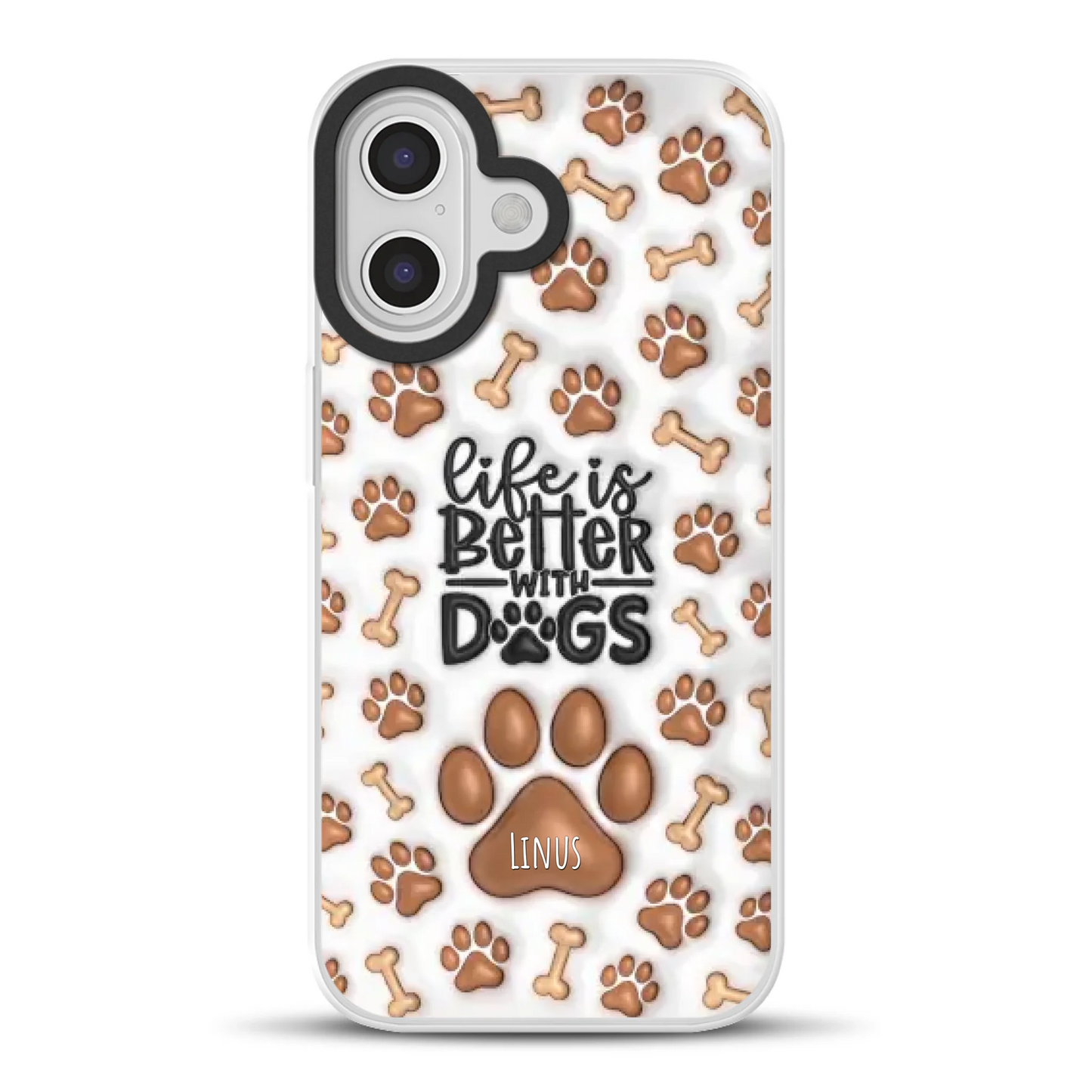 Life is better with Dogs - Individuelle Hybrid Hülle mit MagSafe