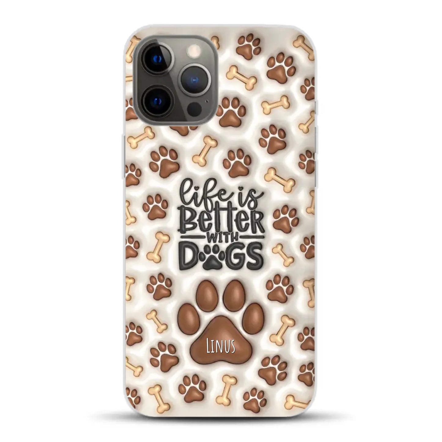 Life is better with Dogs - Individuelle Handyhülle für iPhone