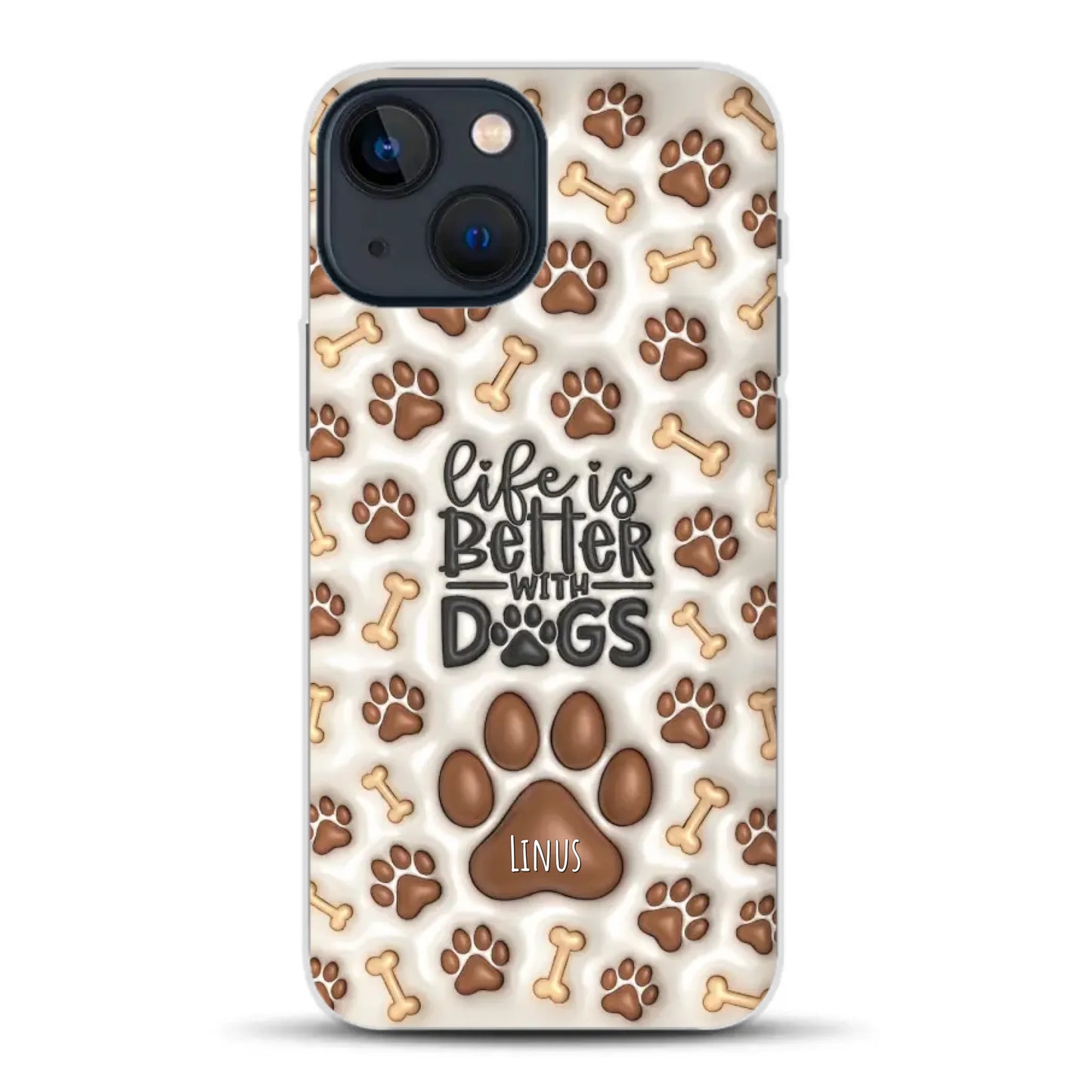 Life is better with Dogs - Individuelle Handyhülle für iPhone