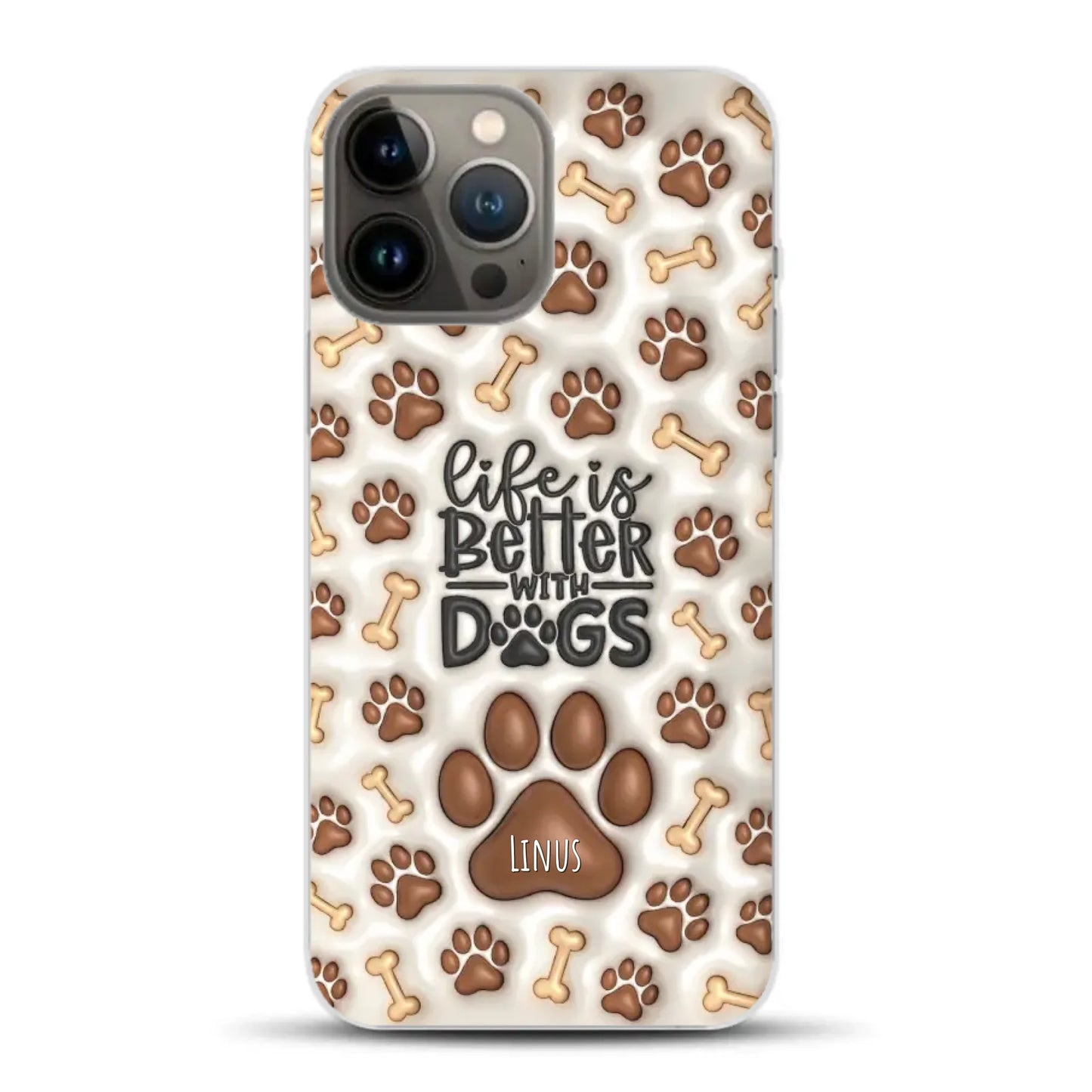 Life is better with Dogs - Individuelle Handyhülle für iPhone