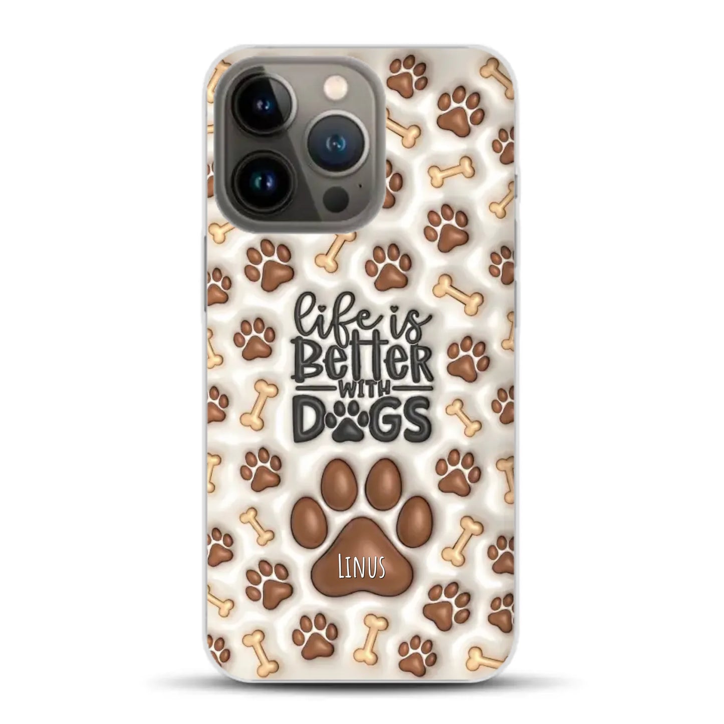 Life is better with Dogs - Individuelle Handyhülle für iPhone