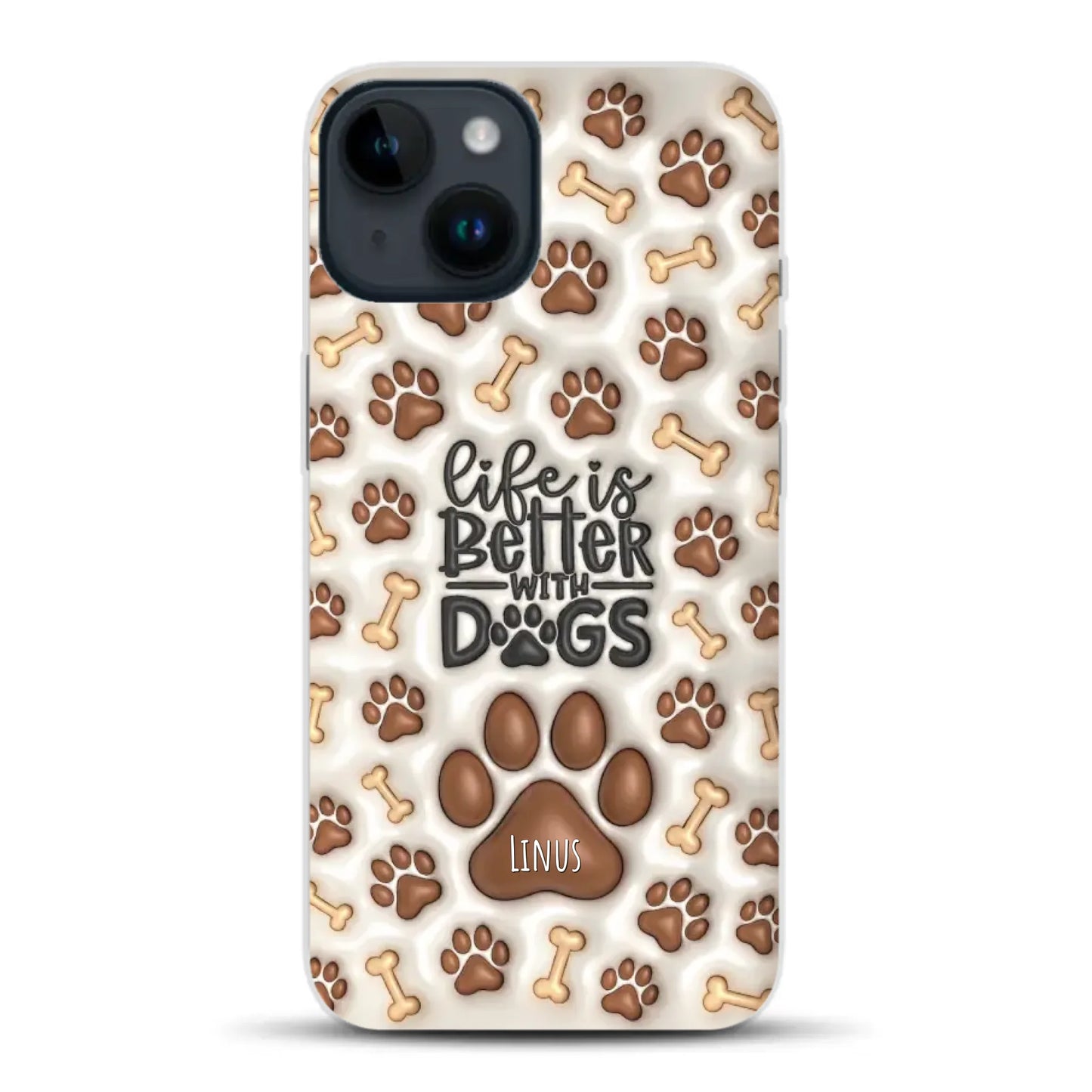 Life is better with Dogs - Individuelle Handyhülle für iPhone