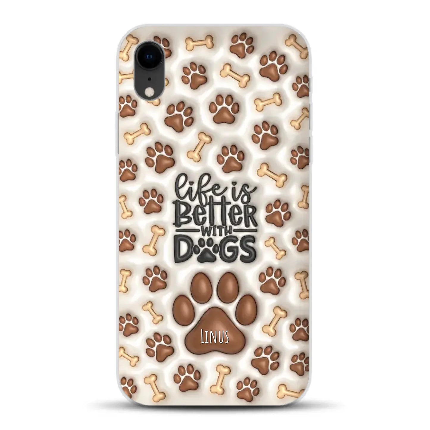 Life is better with Dogs - Individuelle Handyhülle für iPhone