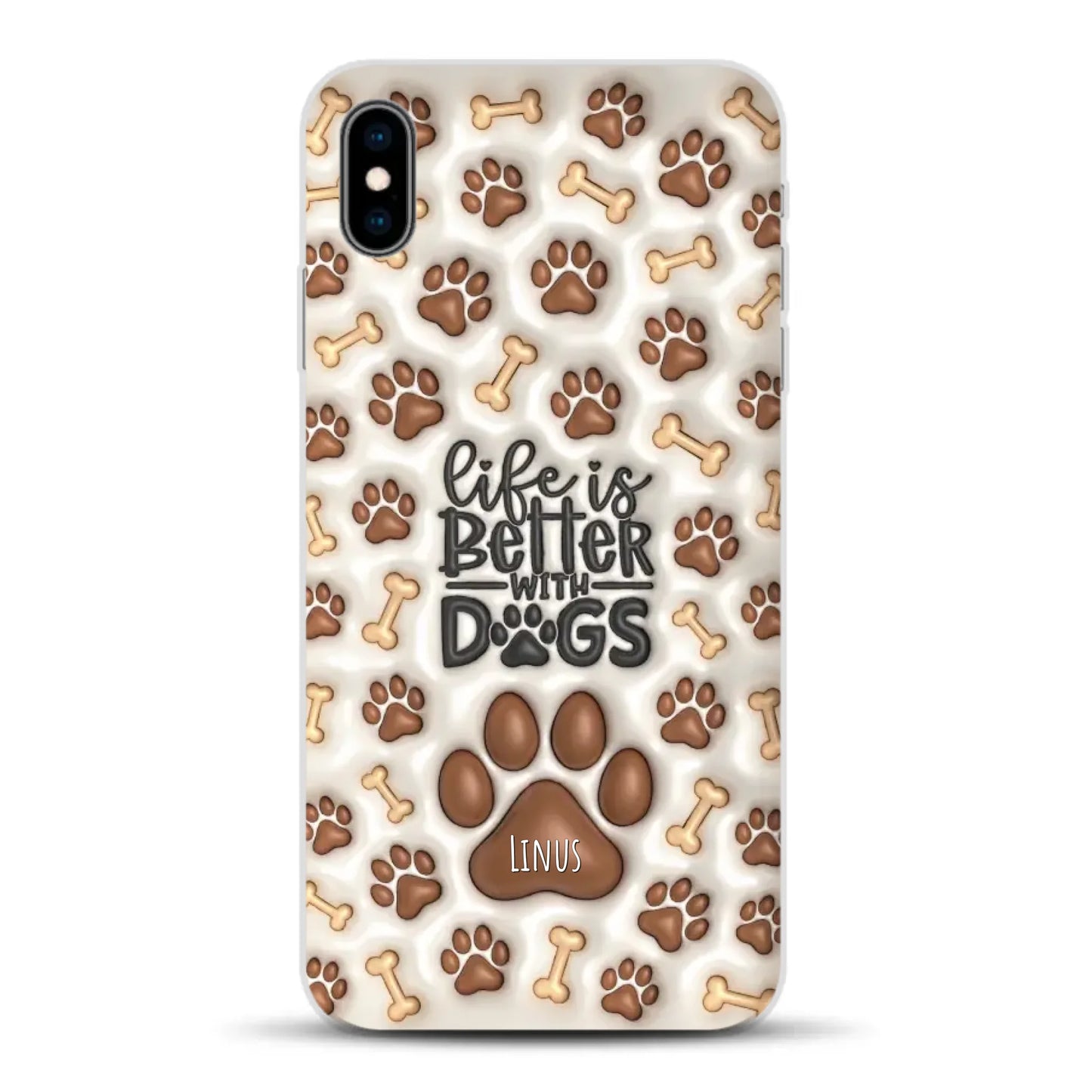 Life is better with Dogs - Individuelle Handyhülle für iPhone