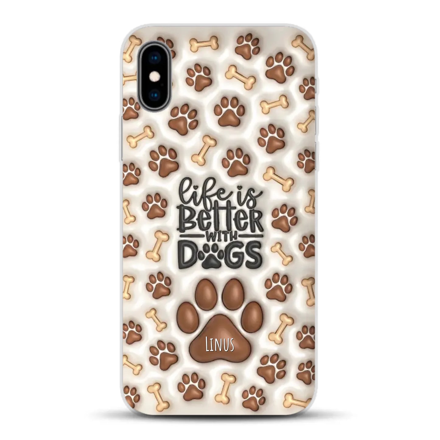 Life is better with Dogs - Individuelle Handyhülle für iPhone