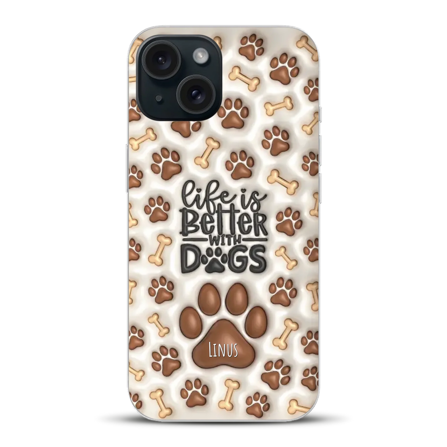 Life is better with Dogs - Individuelle Handyhülle für iPhone