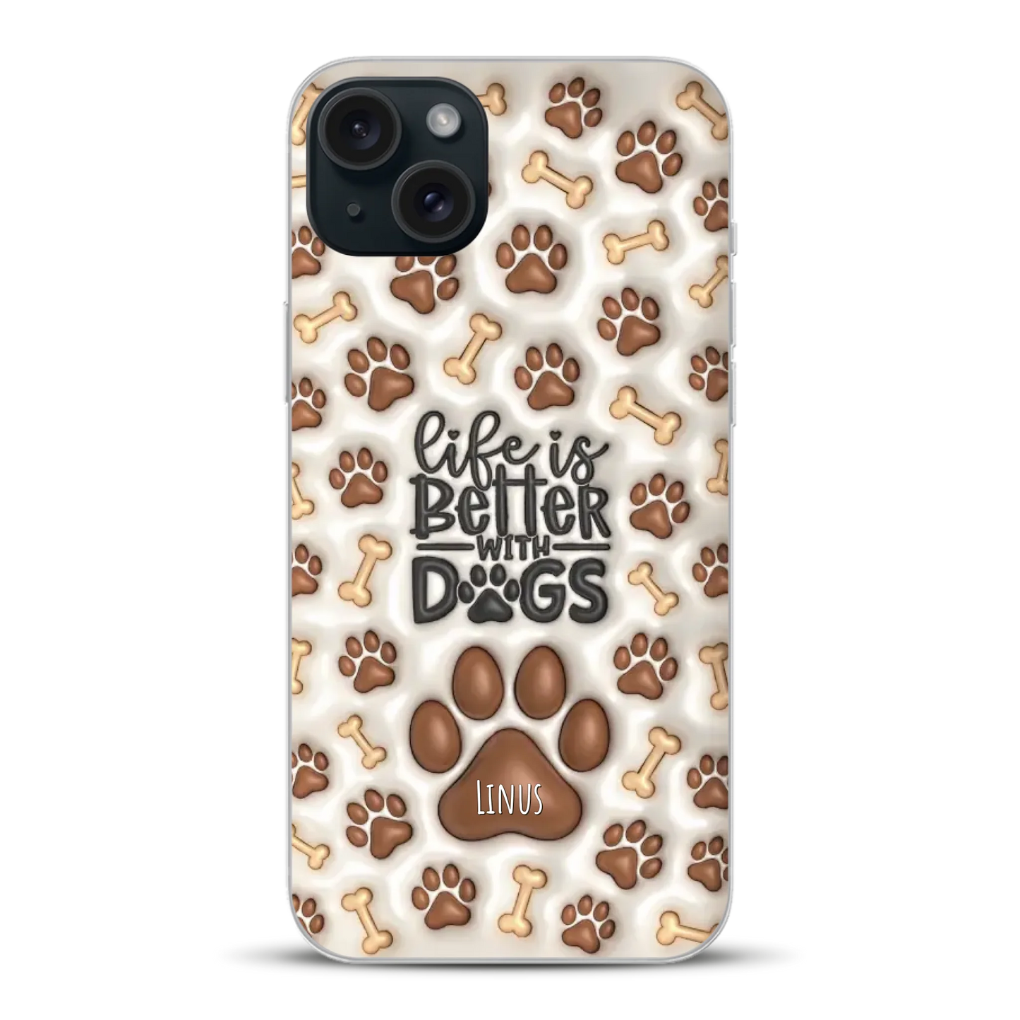 Life is better with Dogs - Individuelle Handyhülle für iPhone