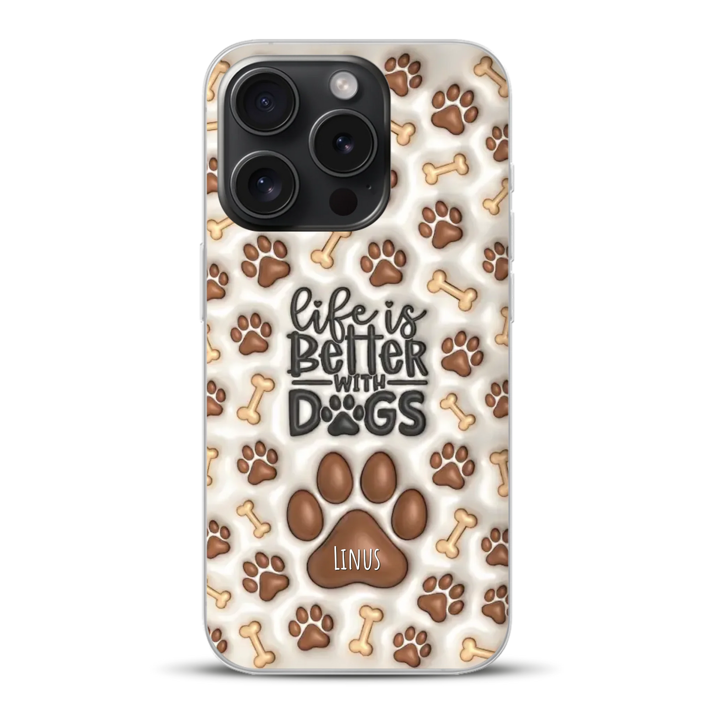 Life is better with Dogs - Individuelle Handyhülle für iPhone