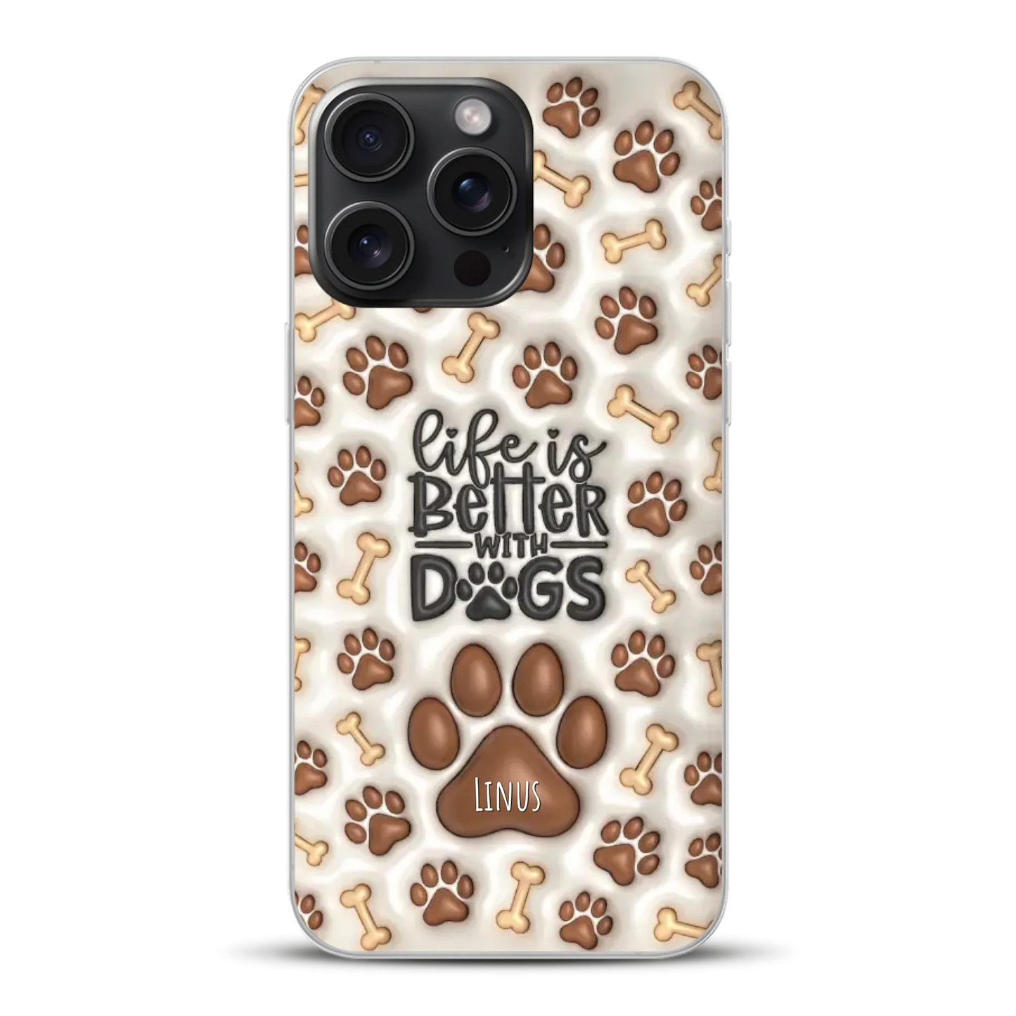 Life is better with Dogs - Individuelle Handyhülle für iPhone