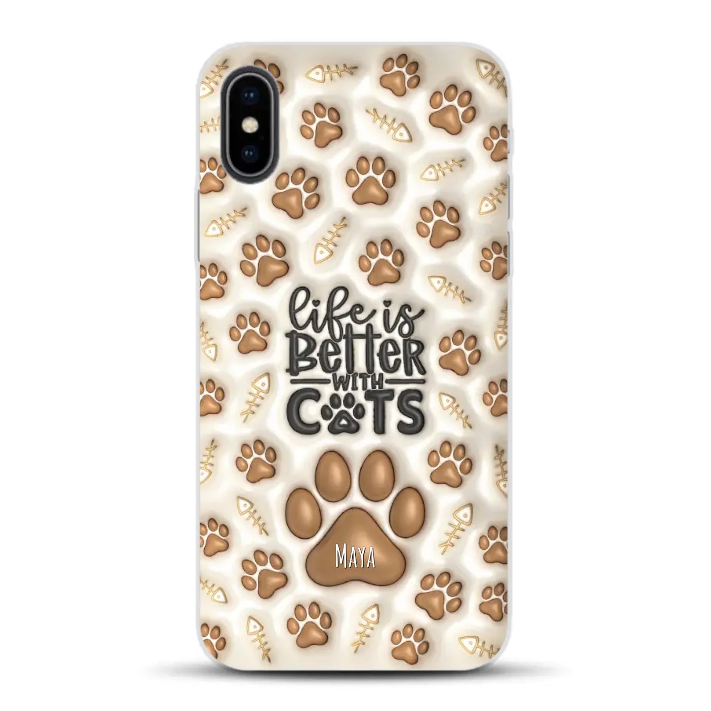 Life is better with Cats - Individuelle Handyhülle für iPhone