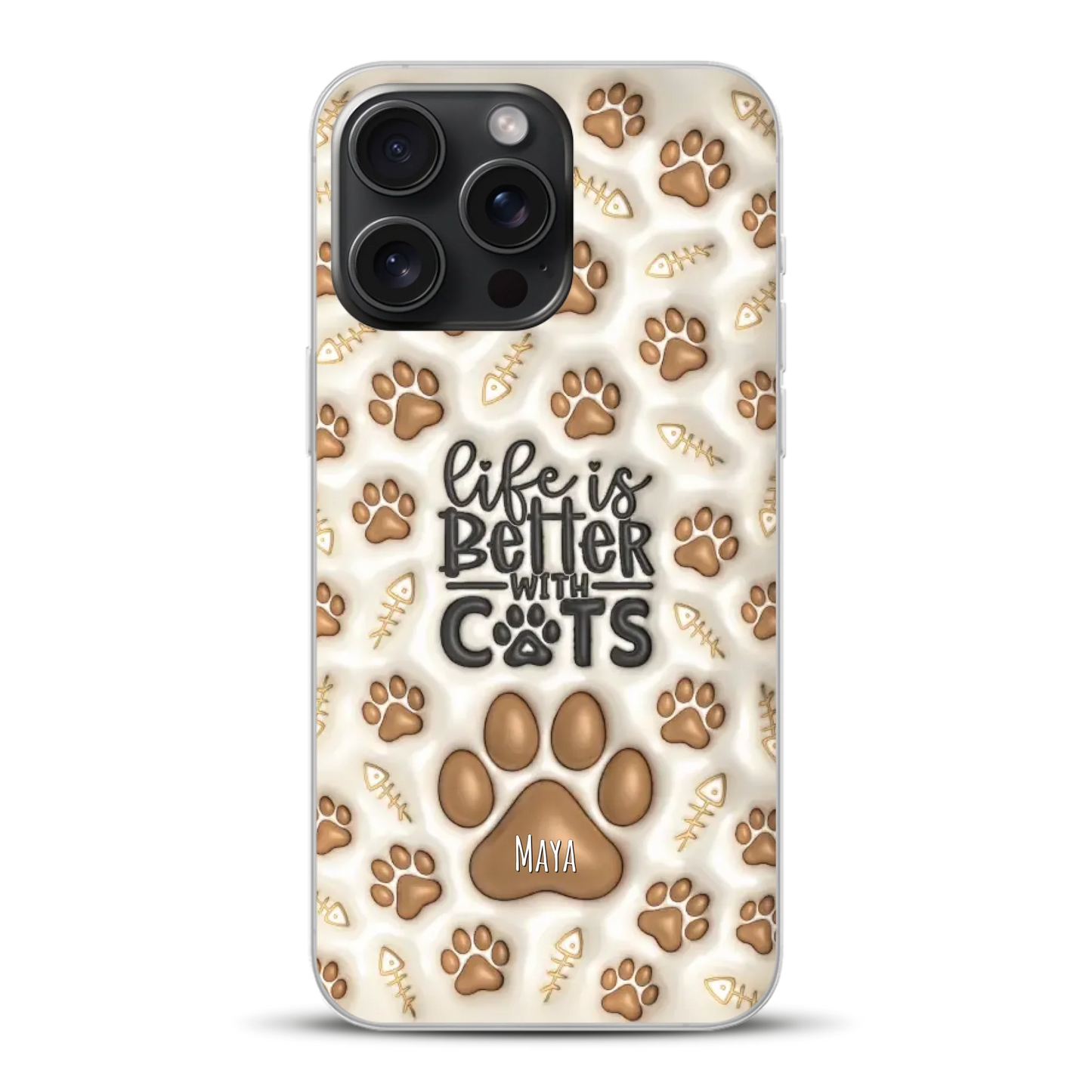 Life is better with Cats - Individuelle Handyhülle für iPhone