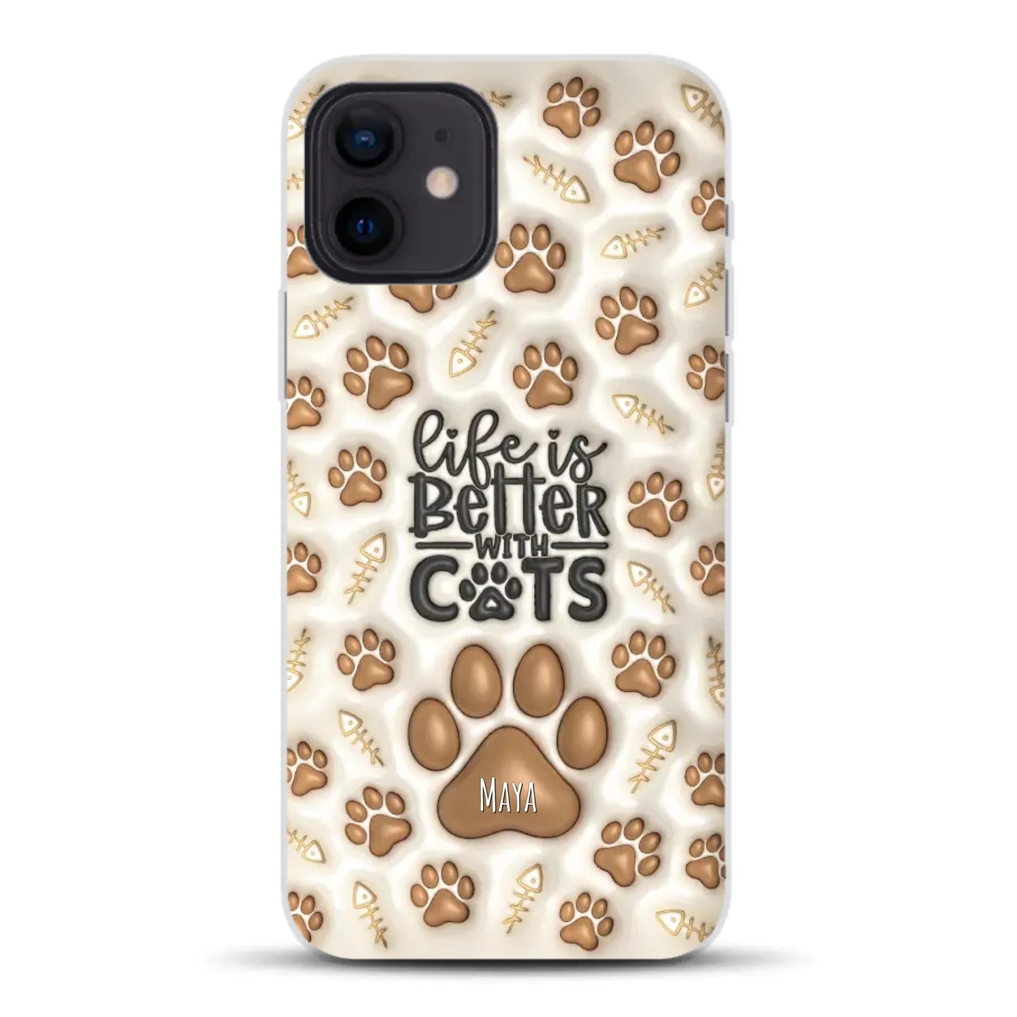 Life is better with Cats - Individuelle Handyhülle für iPhone