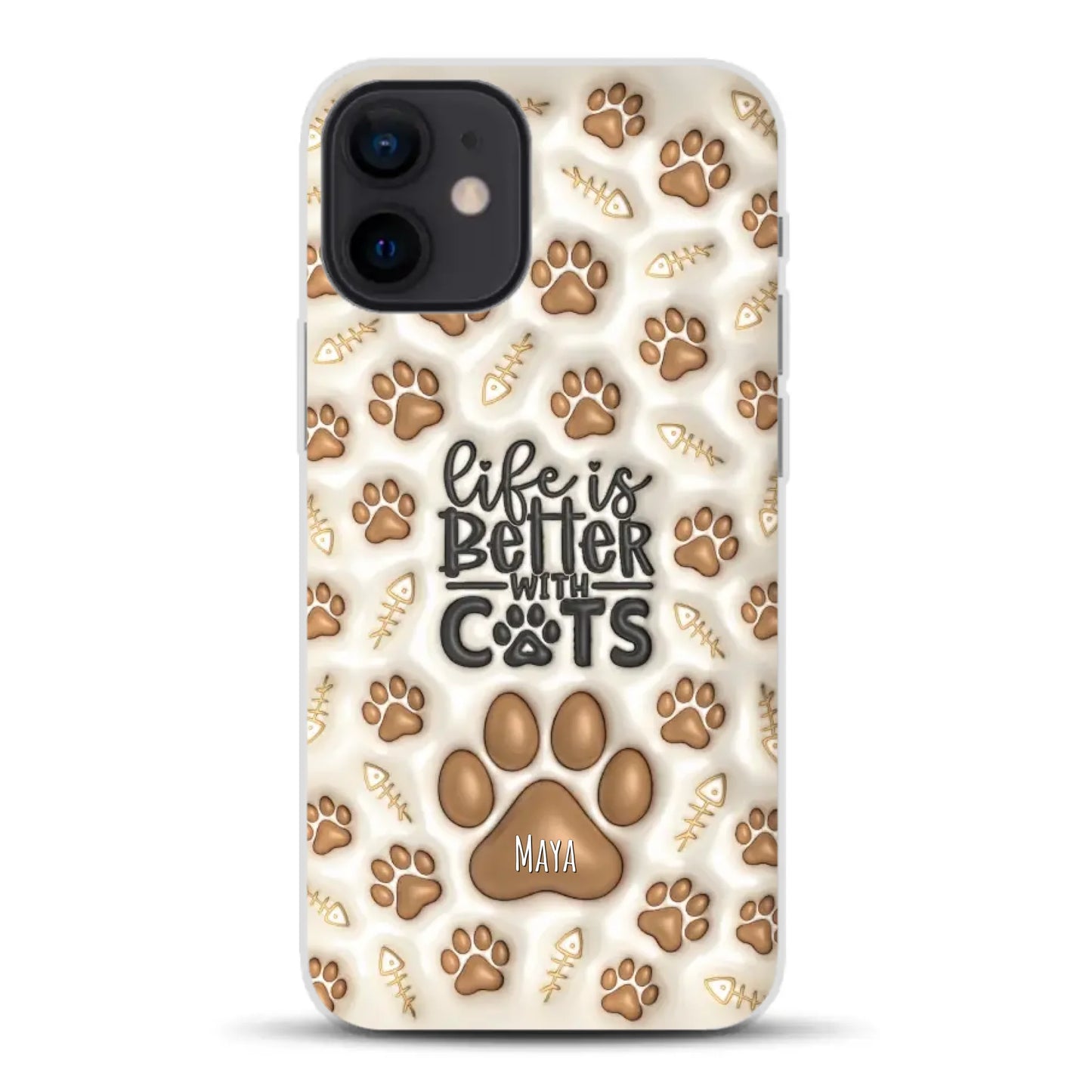 Life is better with Cats - Individuelle Handyhülle für iPhone